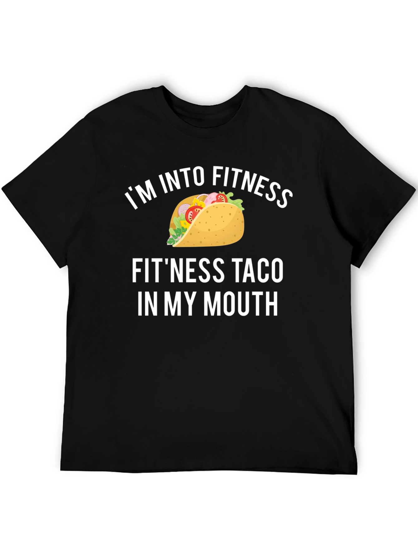 Black Fitness Taco Graphic T-Shirt view 5