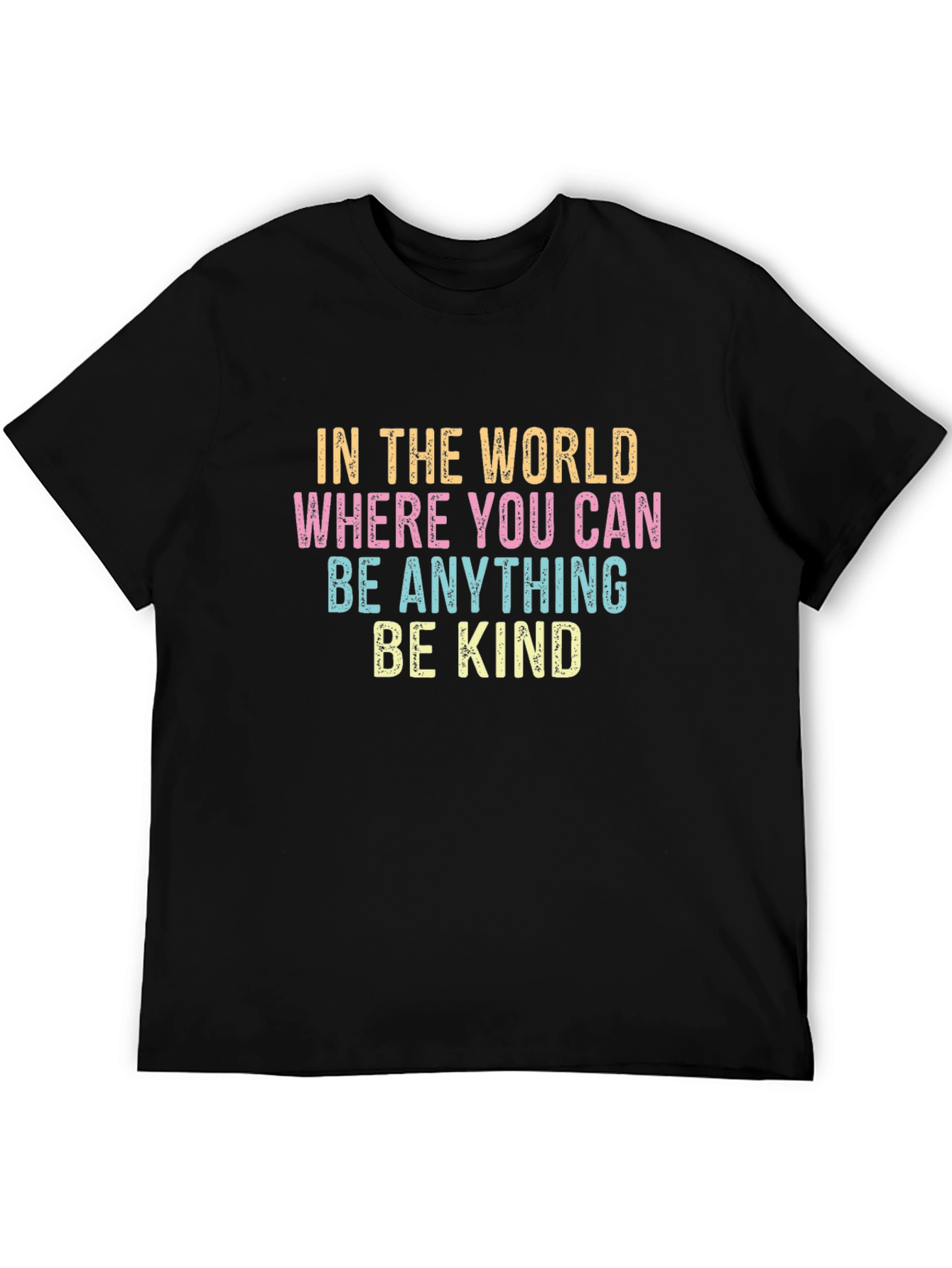 Black Be Kind Graphic T-Shirt - Motivational Tee view 5