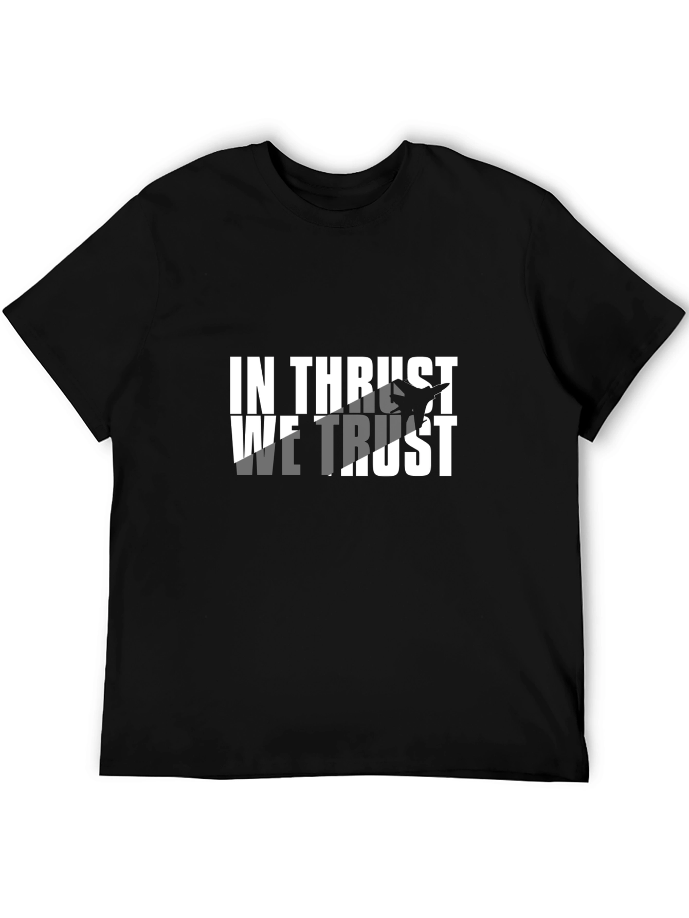 Black In Thrust We Trust Graphic Tee - Black T-Shirt view 5