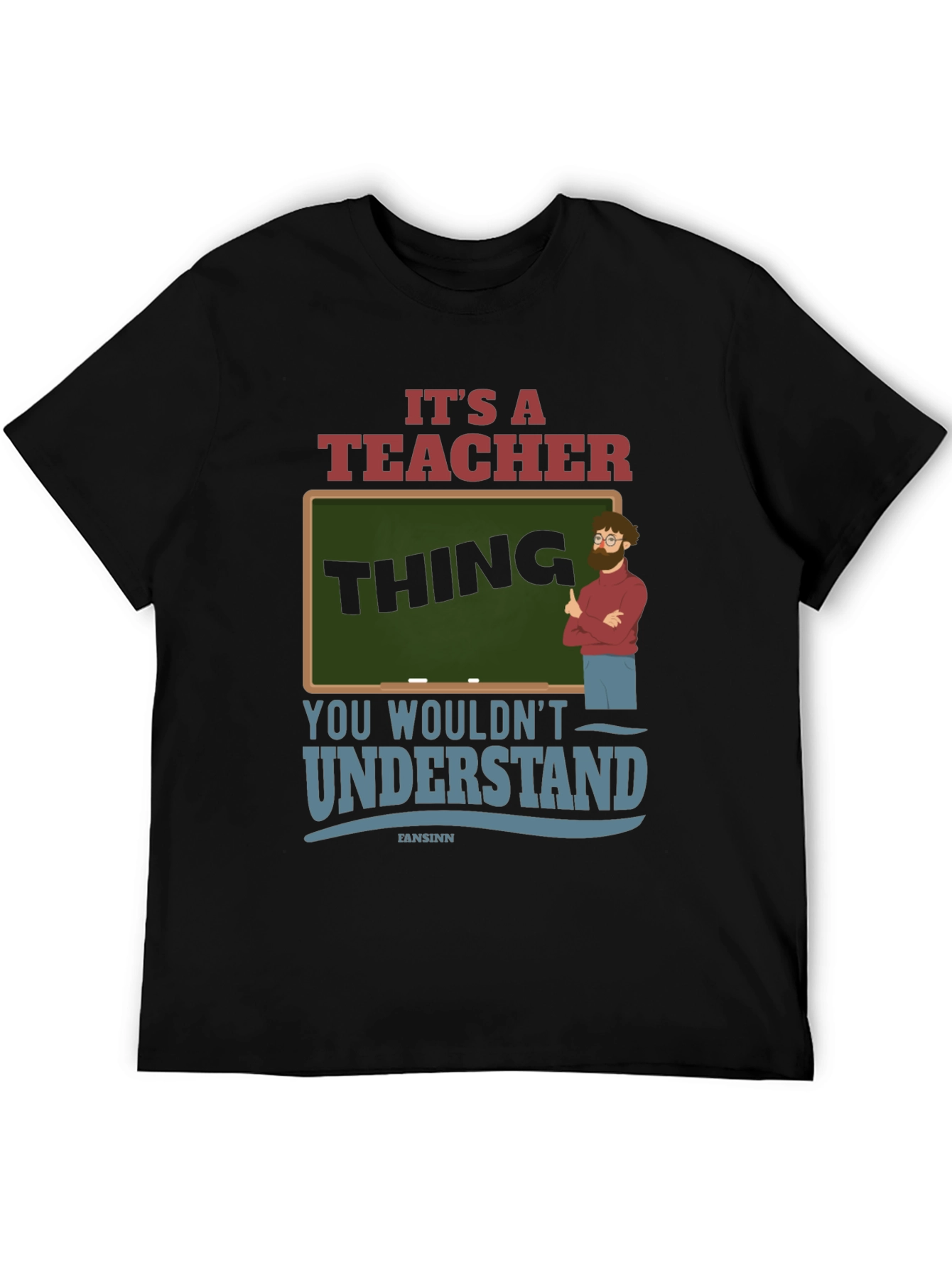 Black It's A Teacher Thing T-Shirt view 5