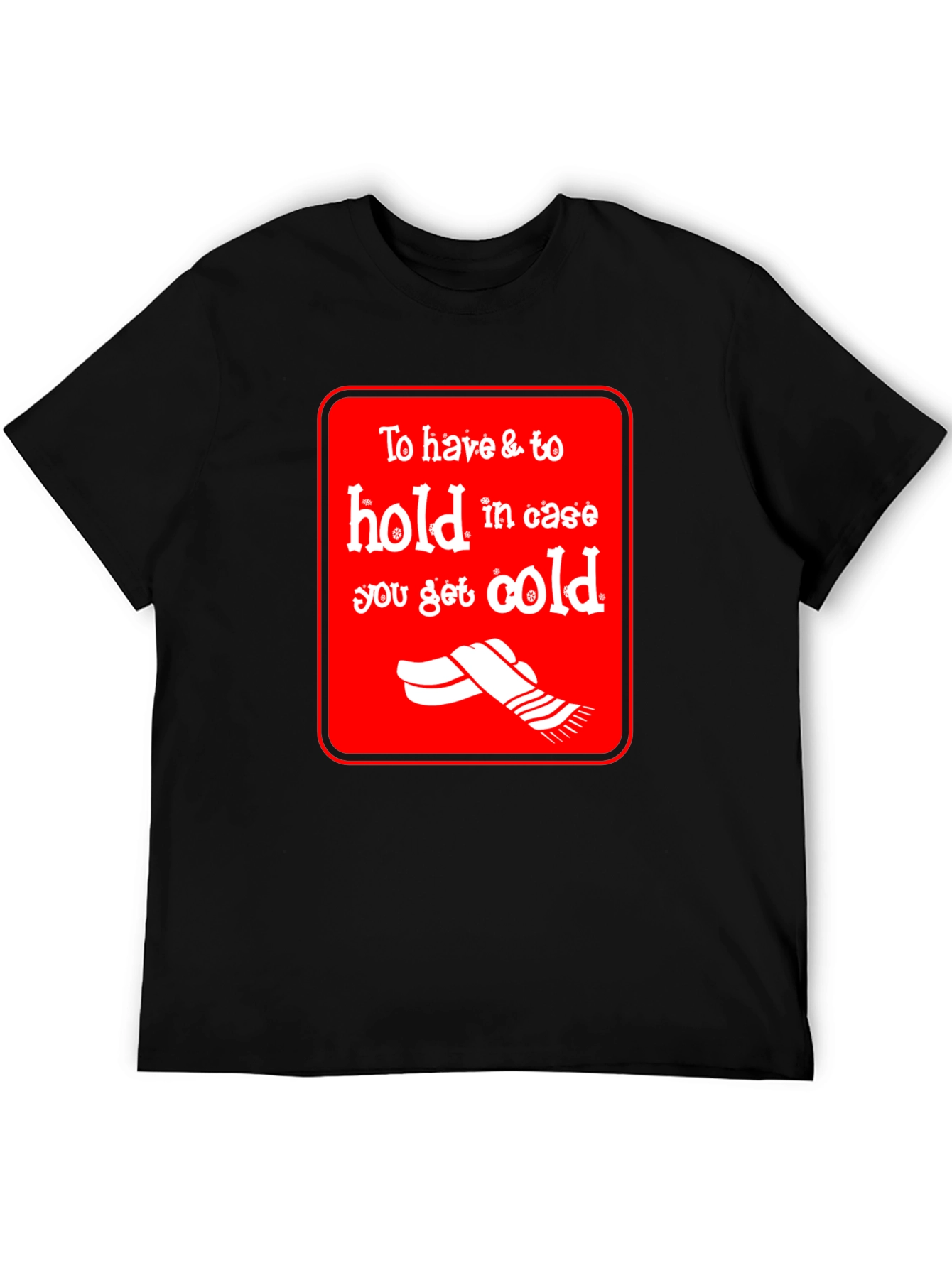 Black Cozy Cold Weather T-Shirt view 5