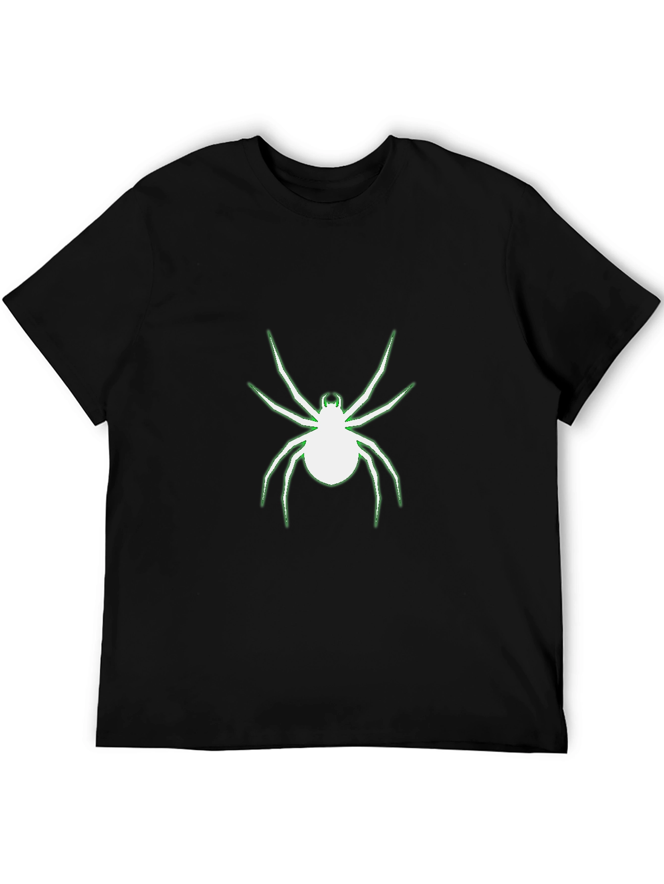 Glow Spider Graphic Black T-Shirt - 5