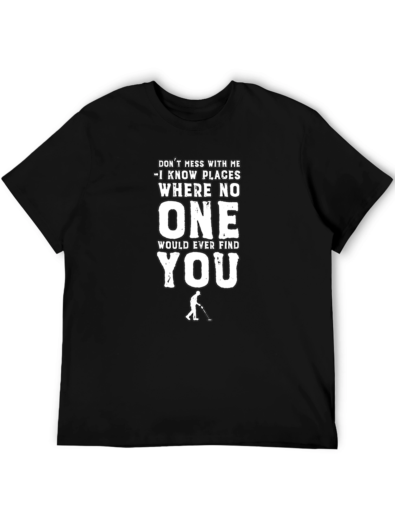 Black Don't Mess With Me Funny T-Shirt view 5