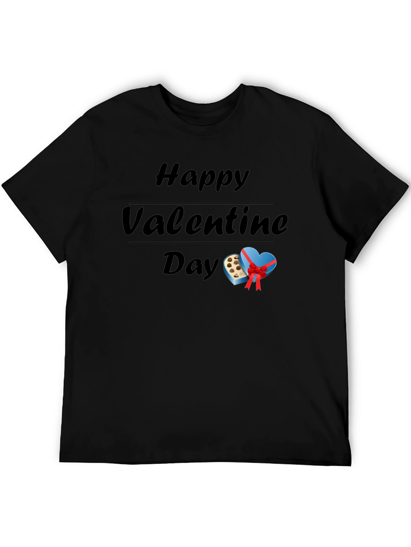Black Happy Valentine's Day Graphic Tee view 5