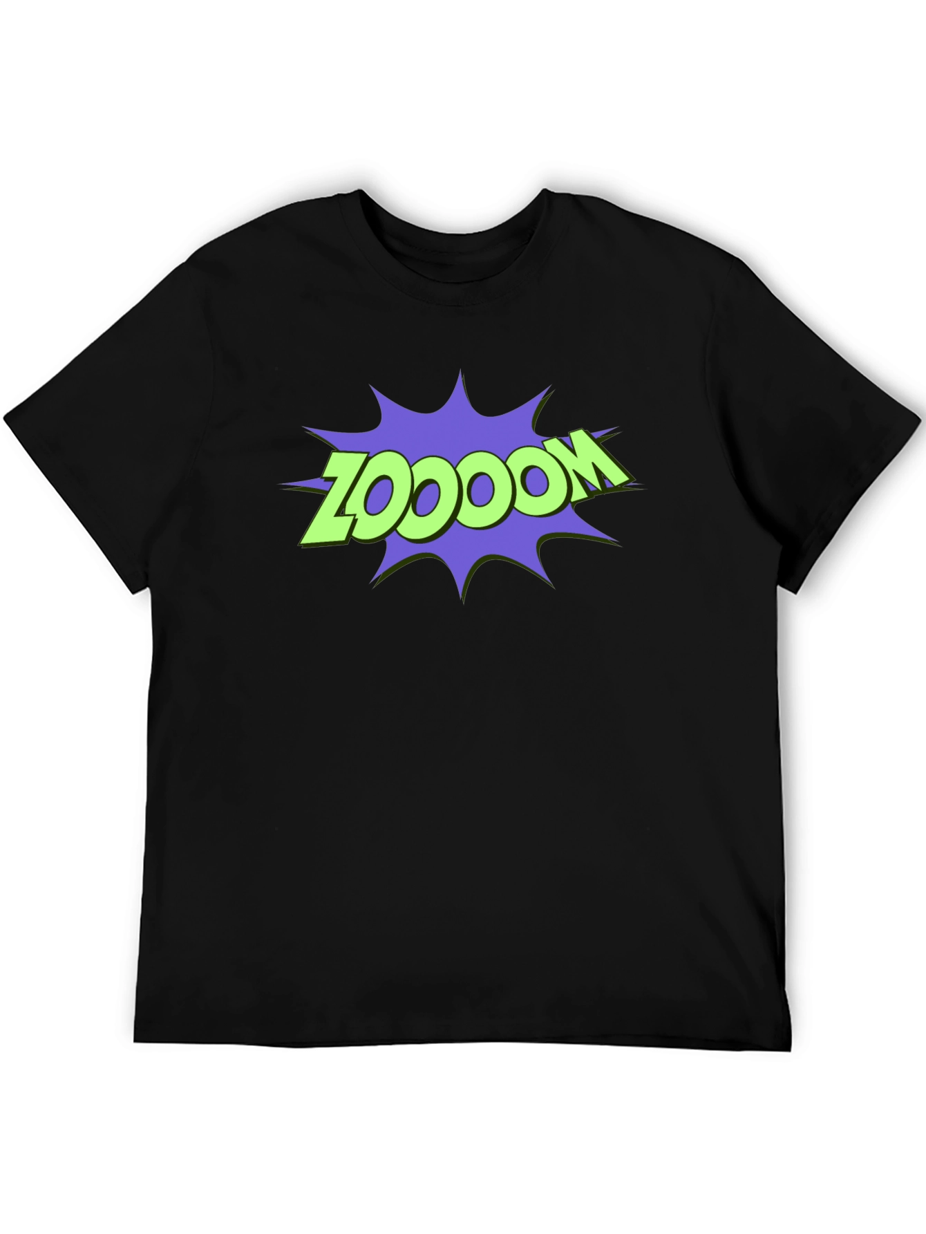 Black Zoodooom T-Shirt - Men's Graphic Tee view 5