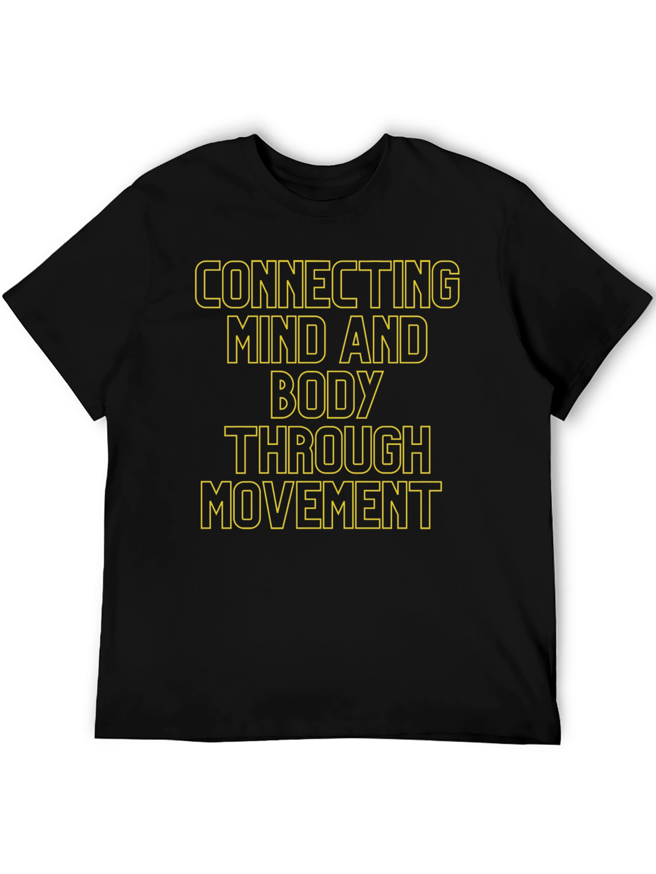 Black Connecting Mind Body Movement Tee view 5