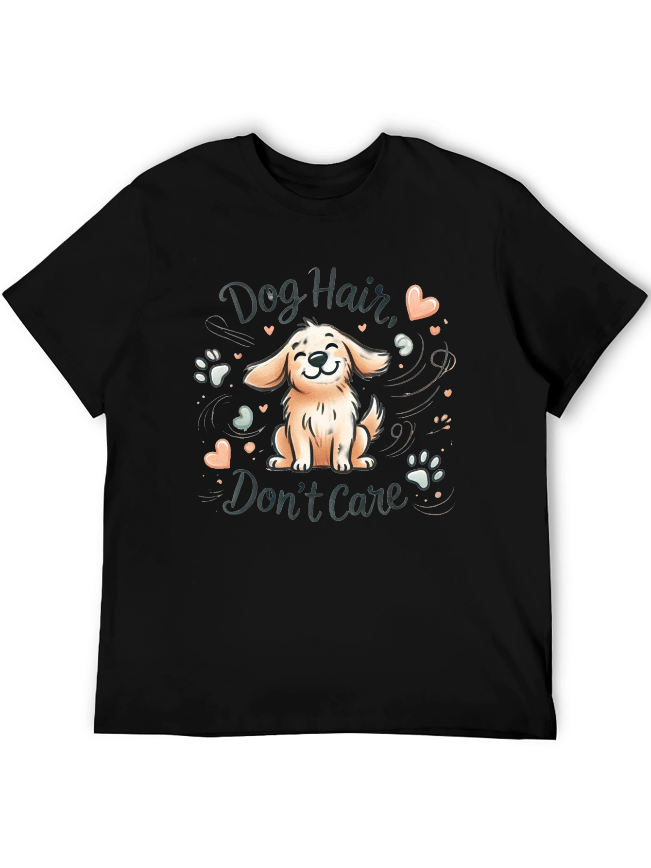 Black Dog Hair, Don't Care Graphic Tee view 5