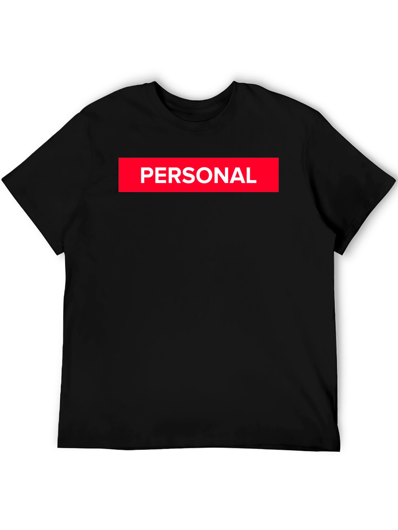 Black Personal Box Logo Black T-Shirt view 5