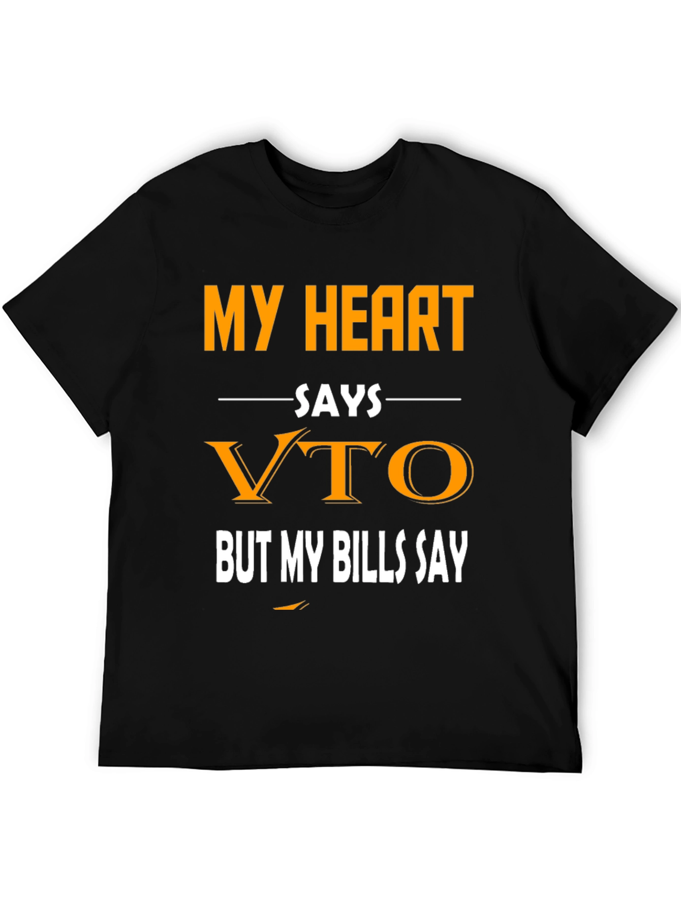Black Funny VTO Shirt - My Heart Says VTO T-Shirt view 5