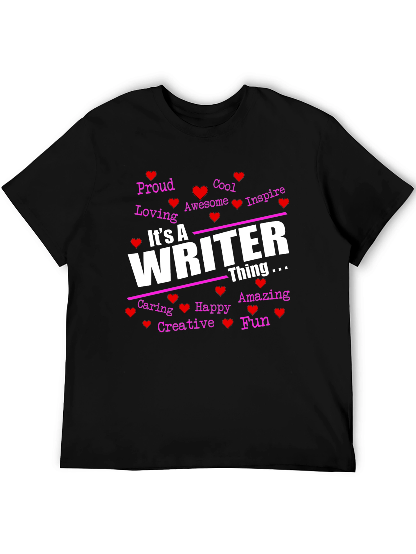 Black It's A Writer Thing T-Shirt view 5