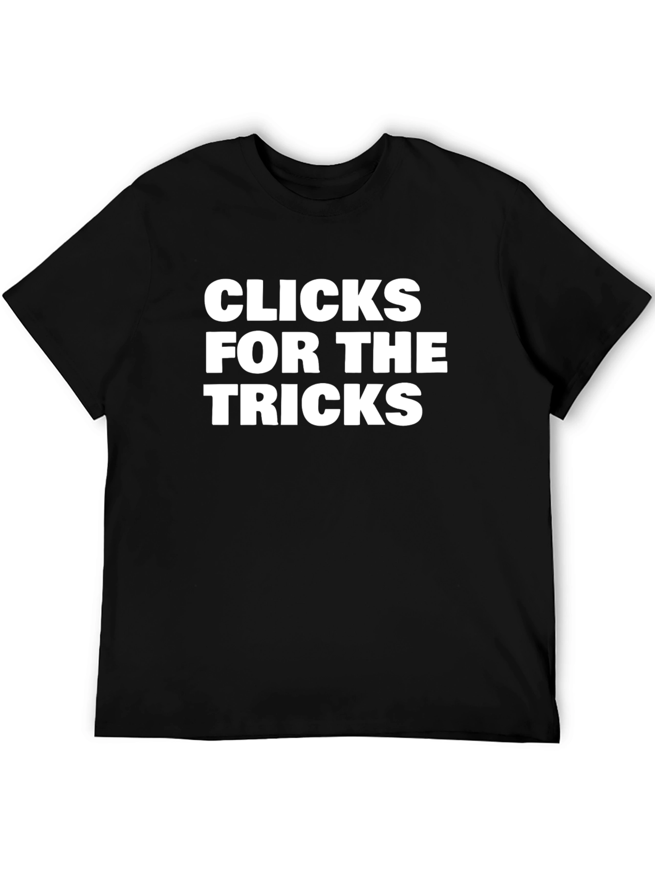 Black Clicks For The Tricks Graphic Tee view 5