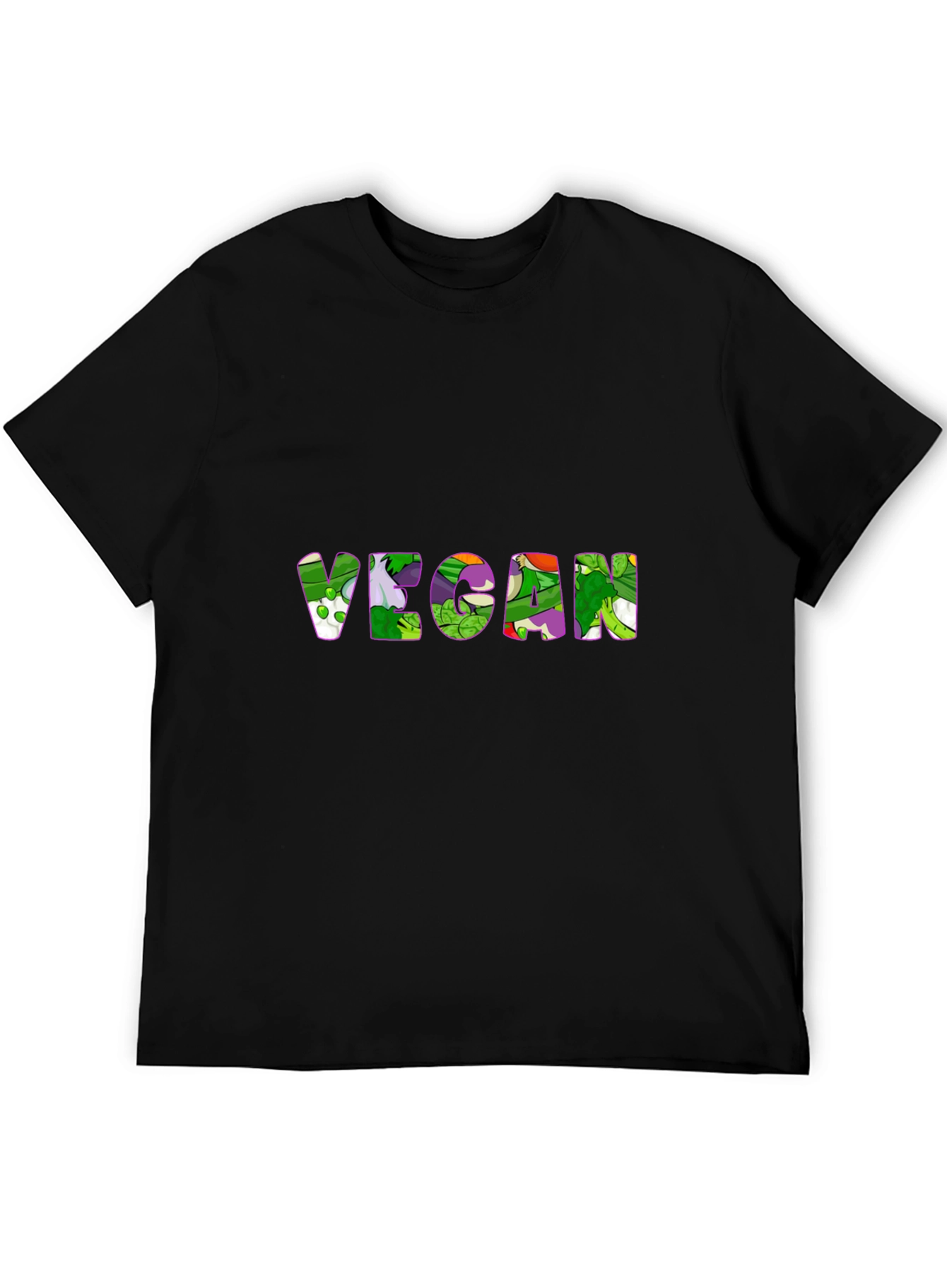 Black Vegan T-Shirt - Plant Based Lifestyle Tee view 5