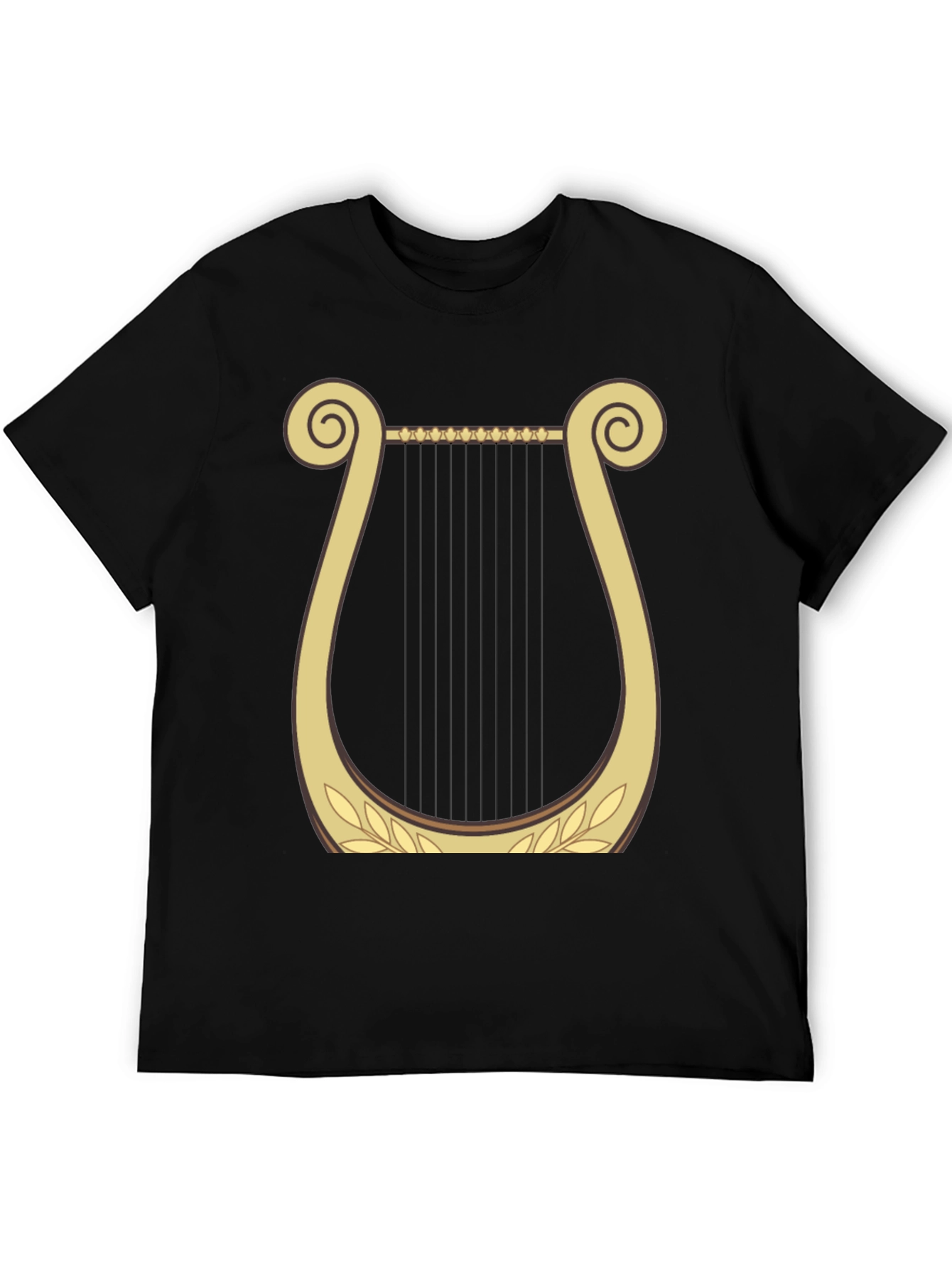Black Lyre Graphic Tee - Black Cotton Comfort view 5