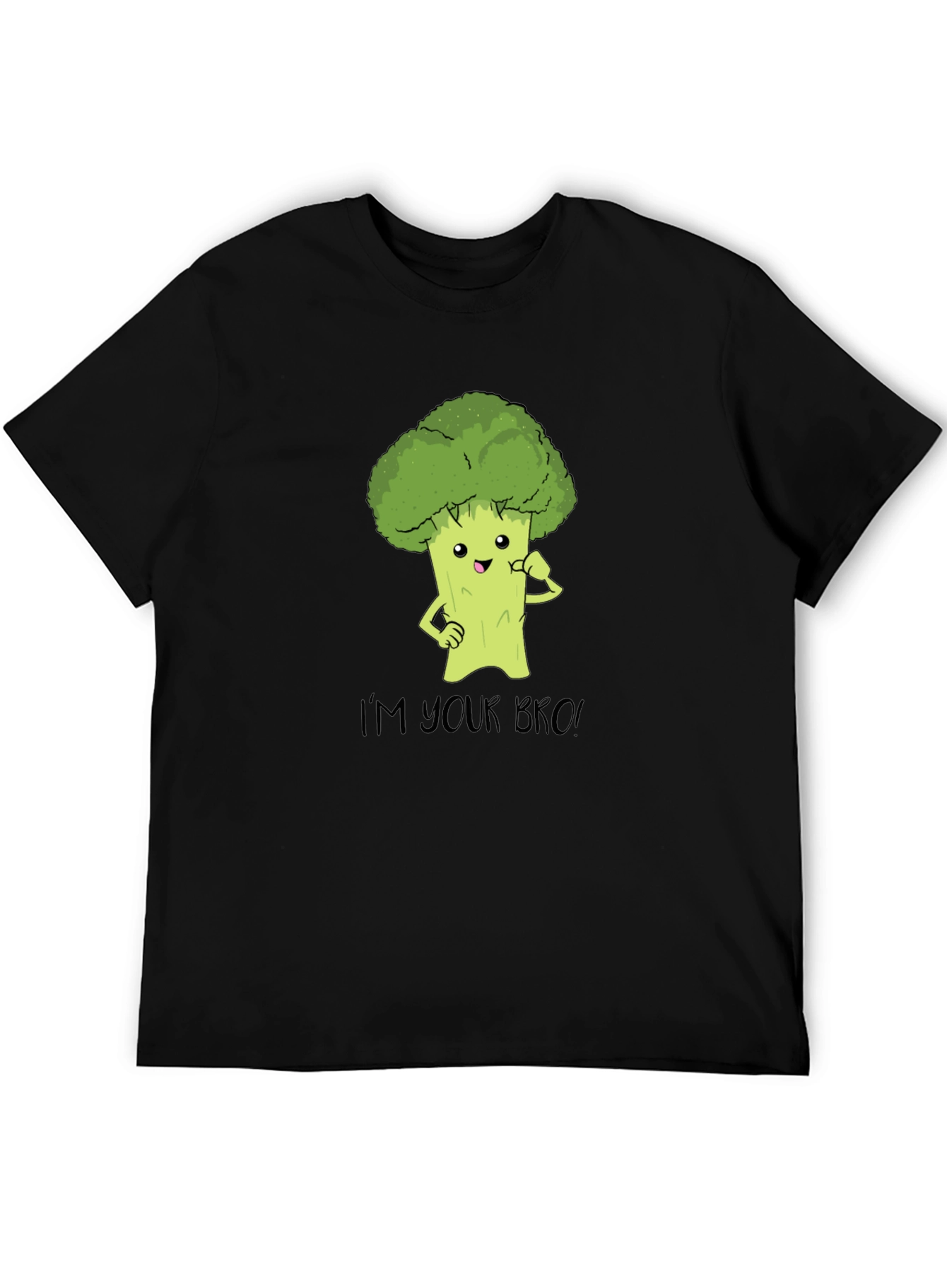Black I'm Your Bro Broccoli Tee view 5