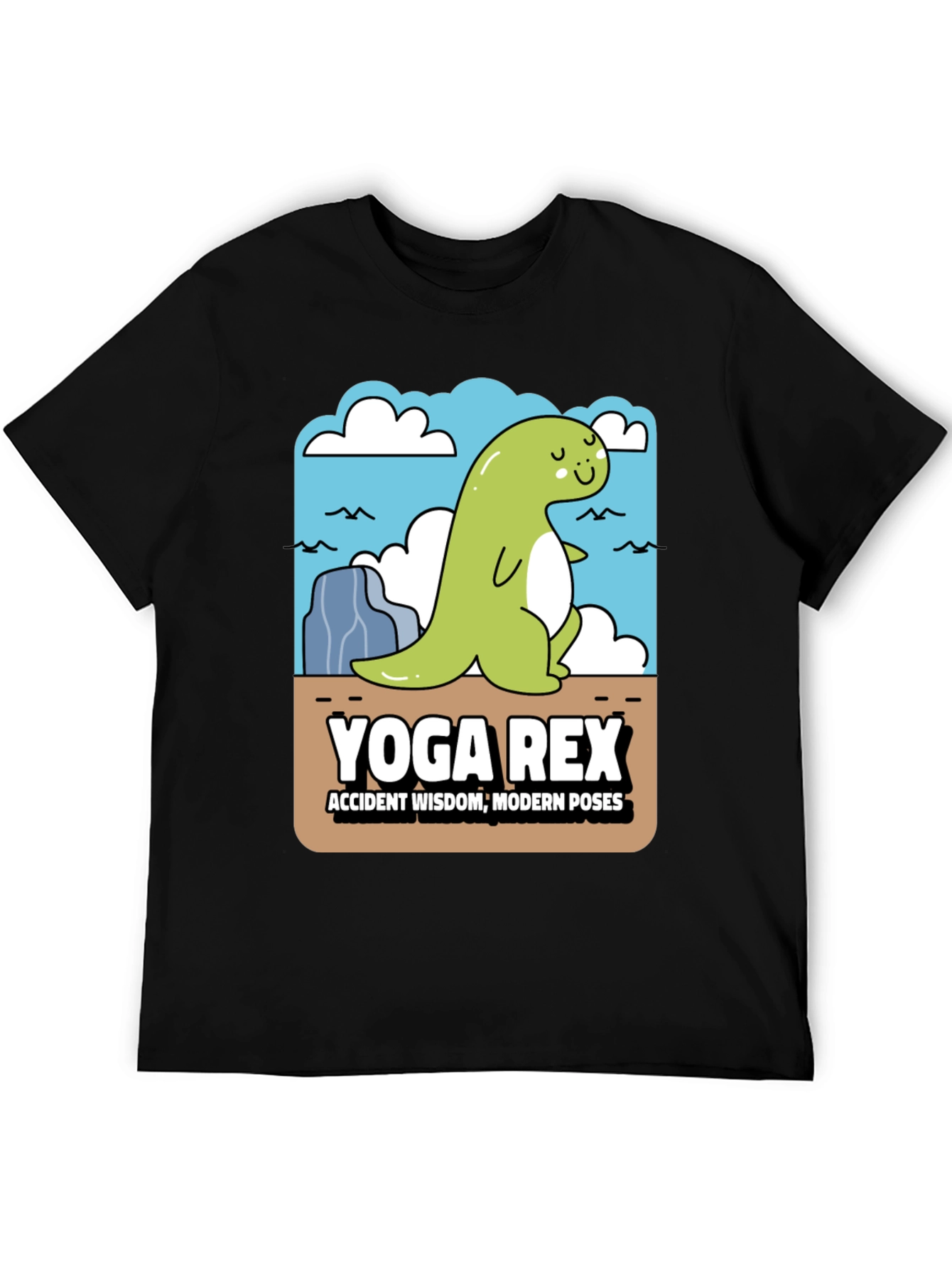 Black Yoga Rex Graphic T-Shirt view 5