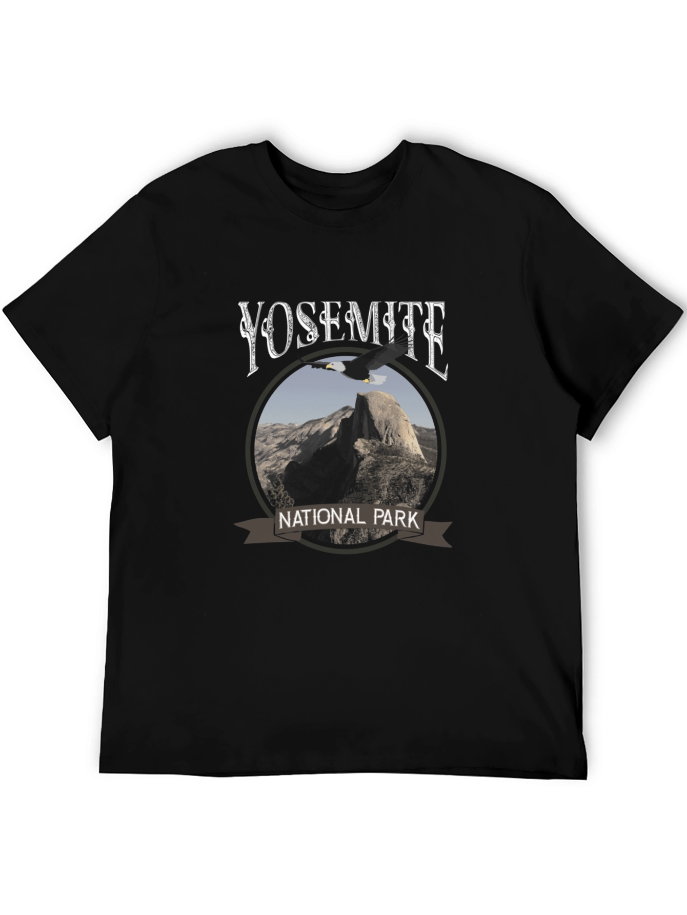 Black Yosemite National Park Graphic Tee - Black view 5