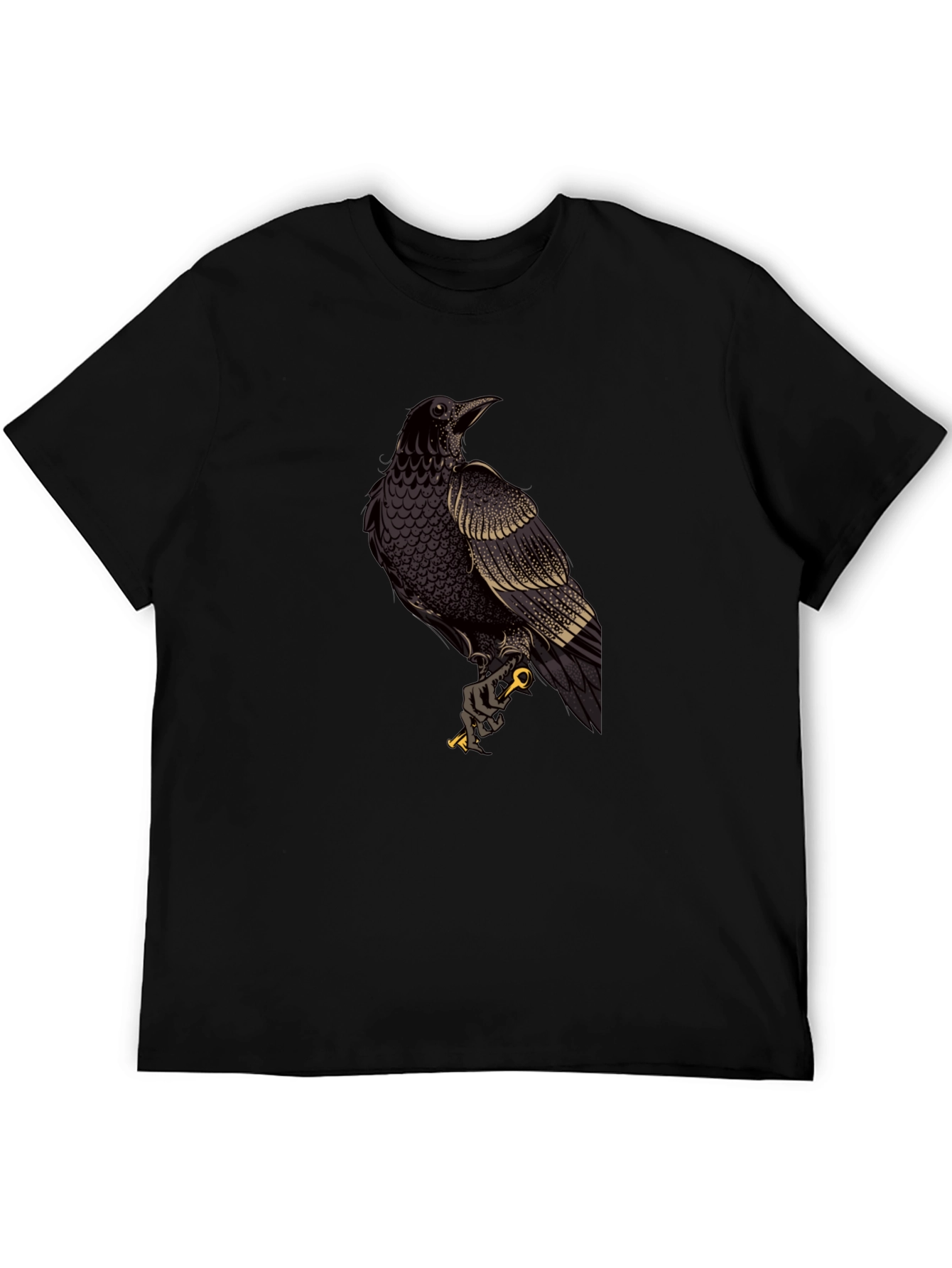 Black Raven Graphic Black T-Shirt view 5