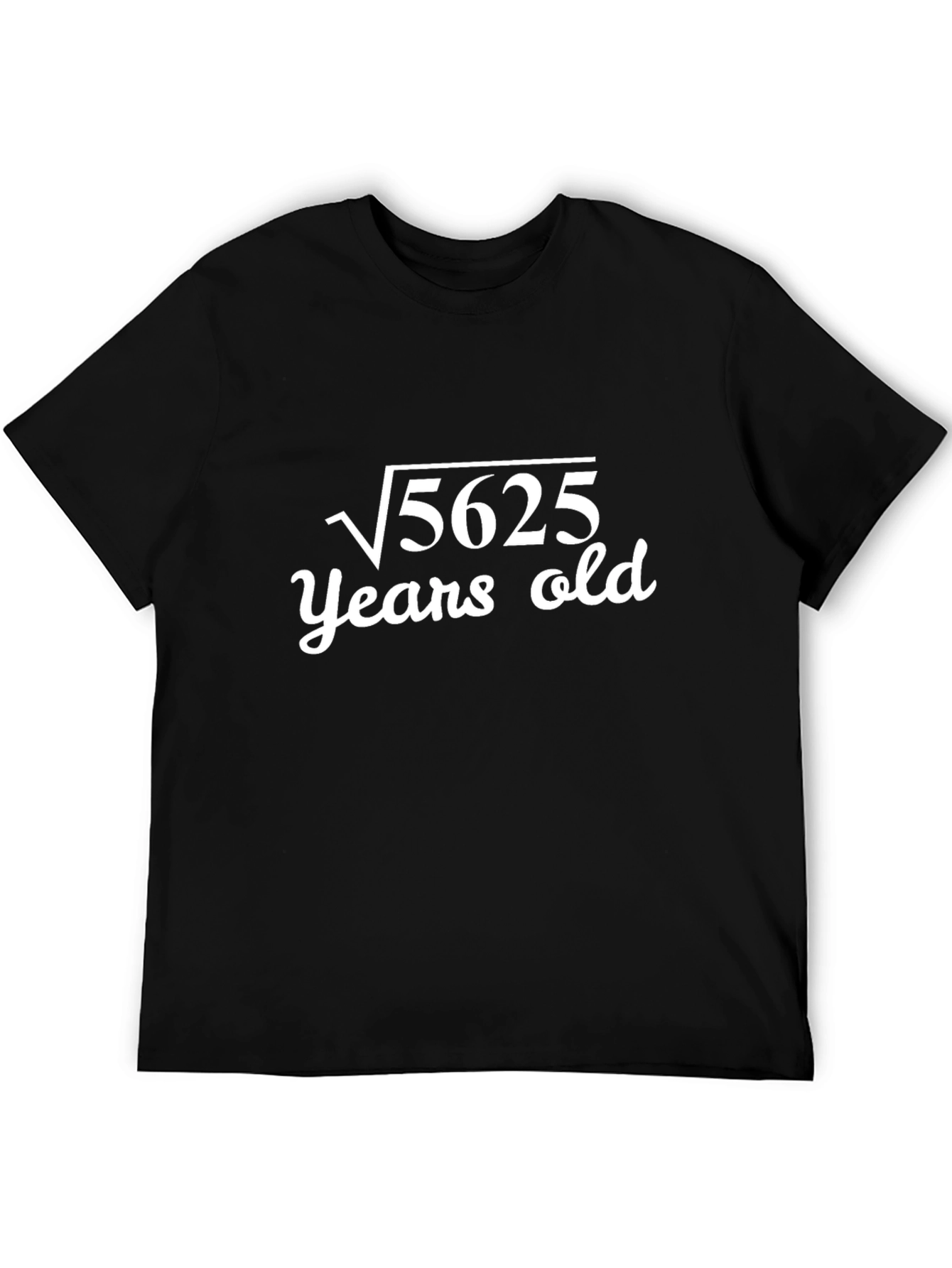 Black Square Root 5625 Years Old Graphic Tee view 5