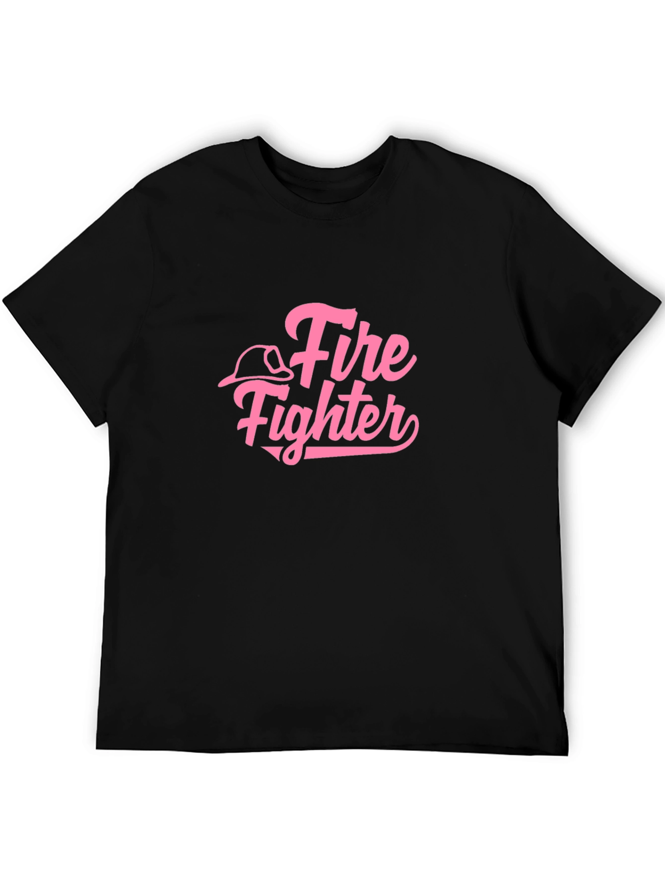 Black Fire Fighter Graphic T-Shirt view 5