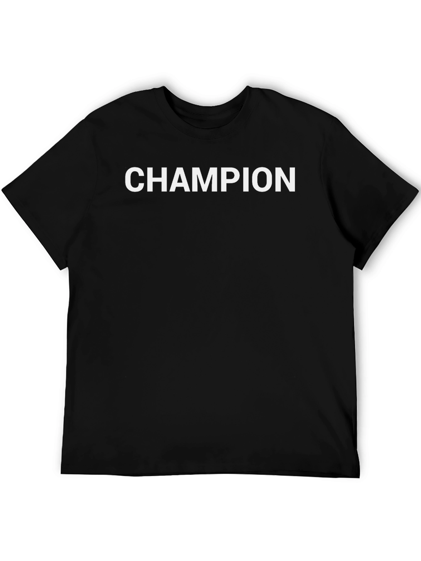 Black Champion Graphic Tee - Classic Black T-Shirt view 5
