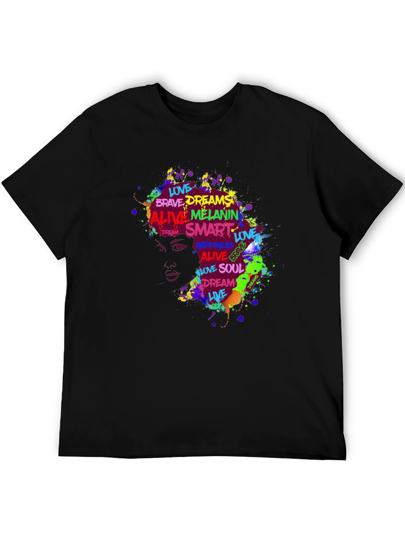 Black Melanin Magic Black T-Shirt - Express Yourself view 5