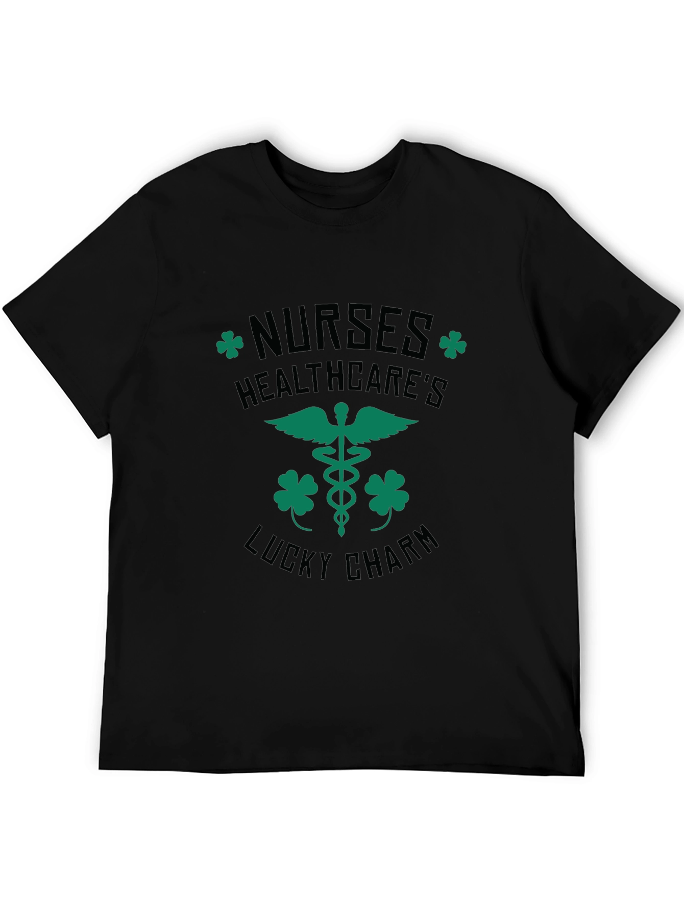 Black Nurses Healthcare's Lucky Charm T-Shirt - St Patrick's Day Tee view 5