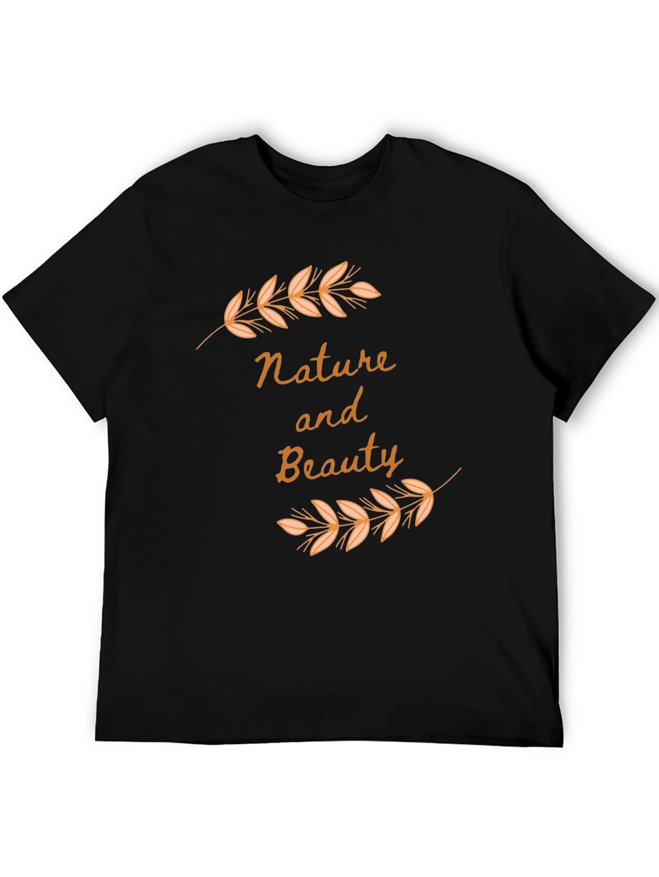 Black Nature and Beauty Black Graphic Tee view 5