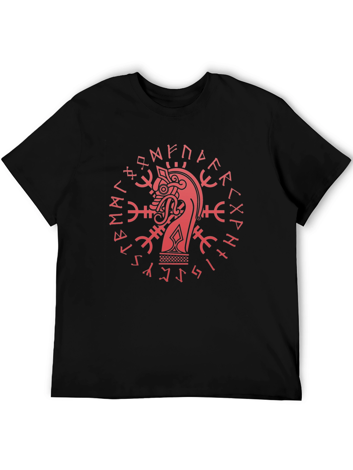Viking Dragon Rune Graphic Tee - 5