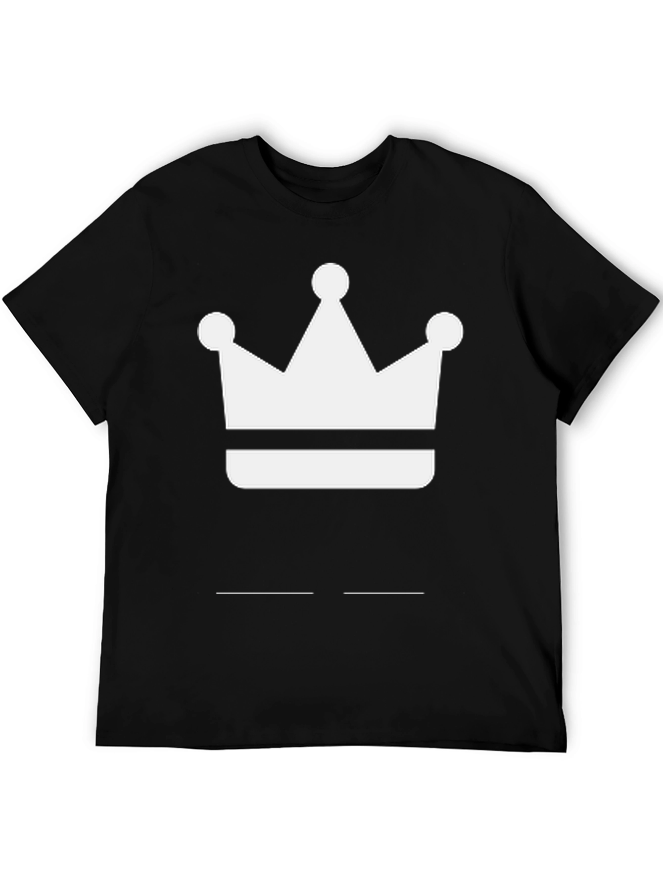 Black Crown Graphic Tee - Black Cotton Blend view 5
