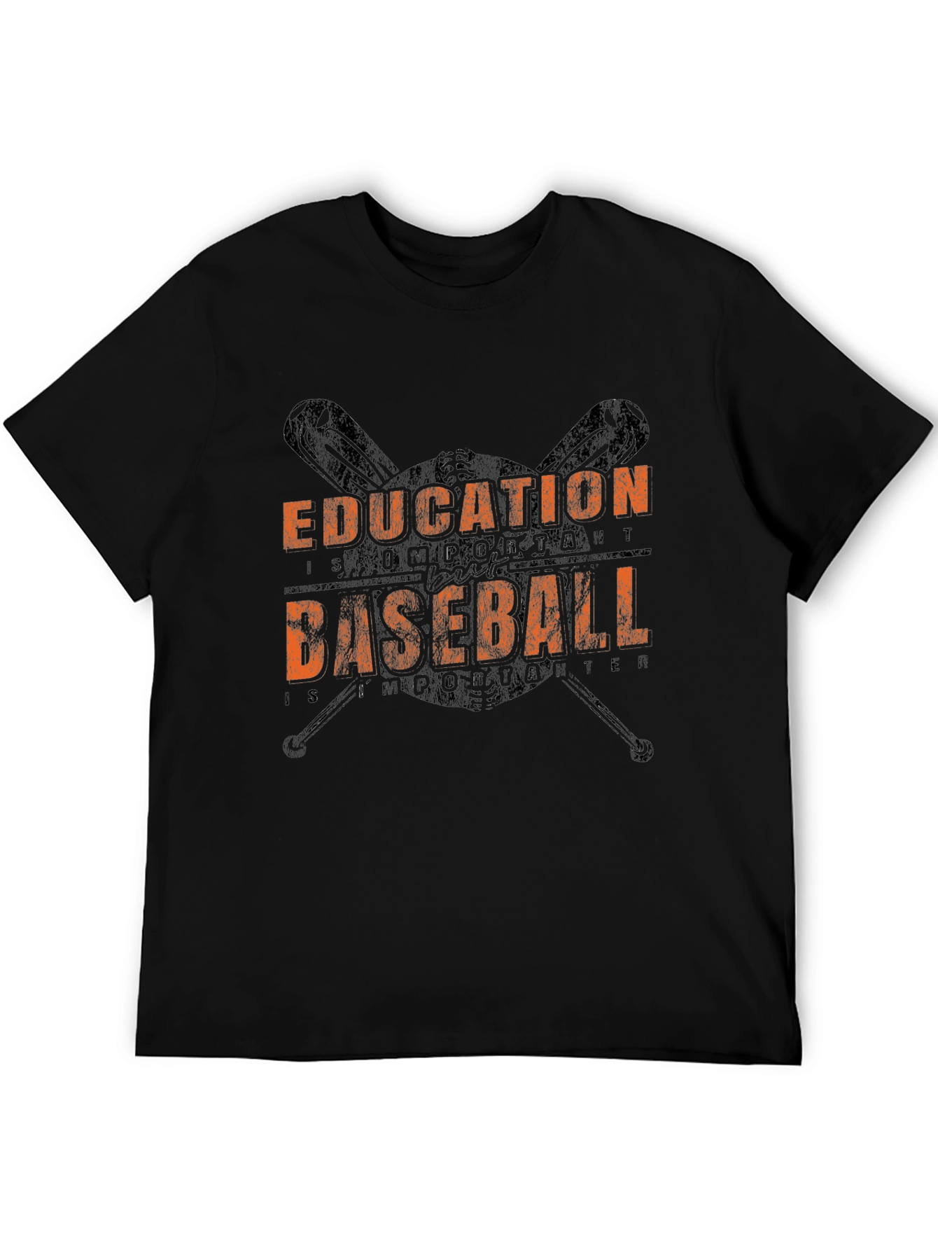 Black Education Baseball Graphic T-Shirt view 5