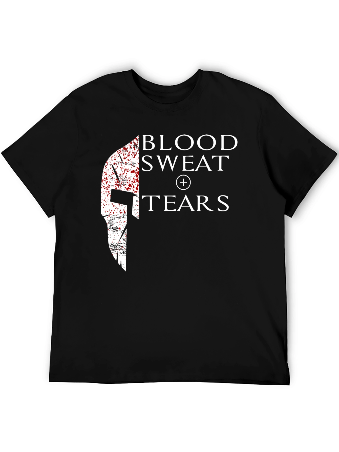 Black Blood Sweat Tears Spartan Helmet T-Shirt - Black view 5