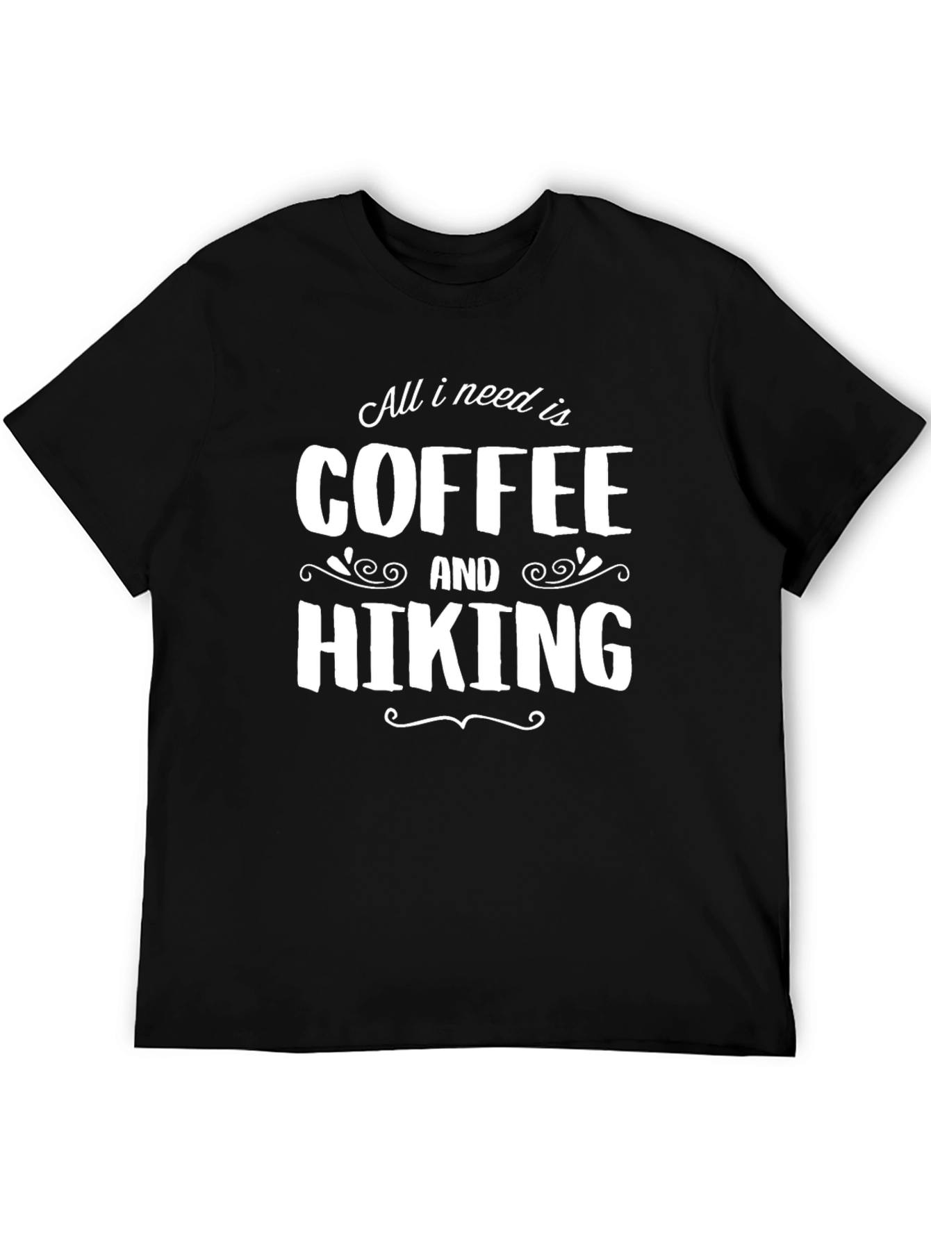 Black Coffee and Hiking T-Shirt - All I Need Is Tee view 5