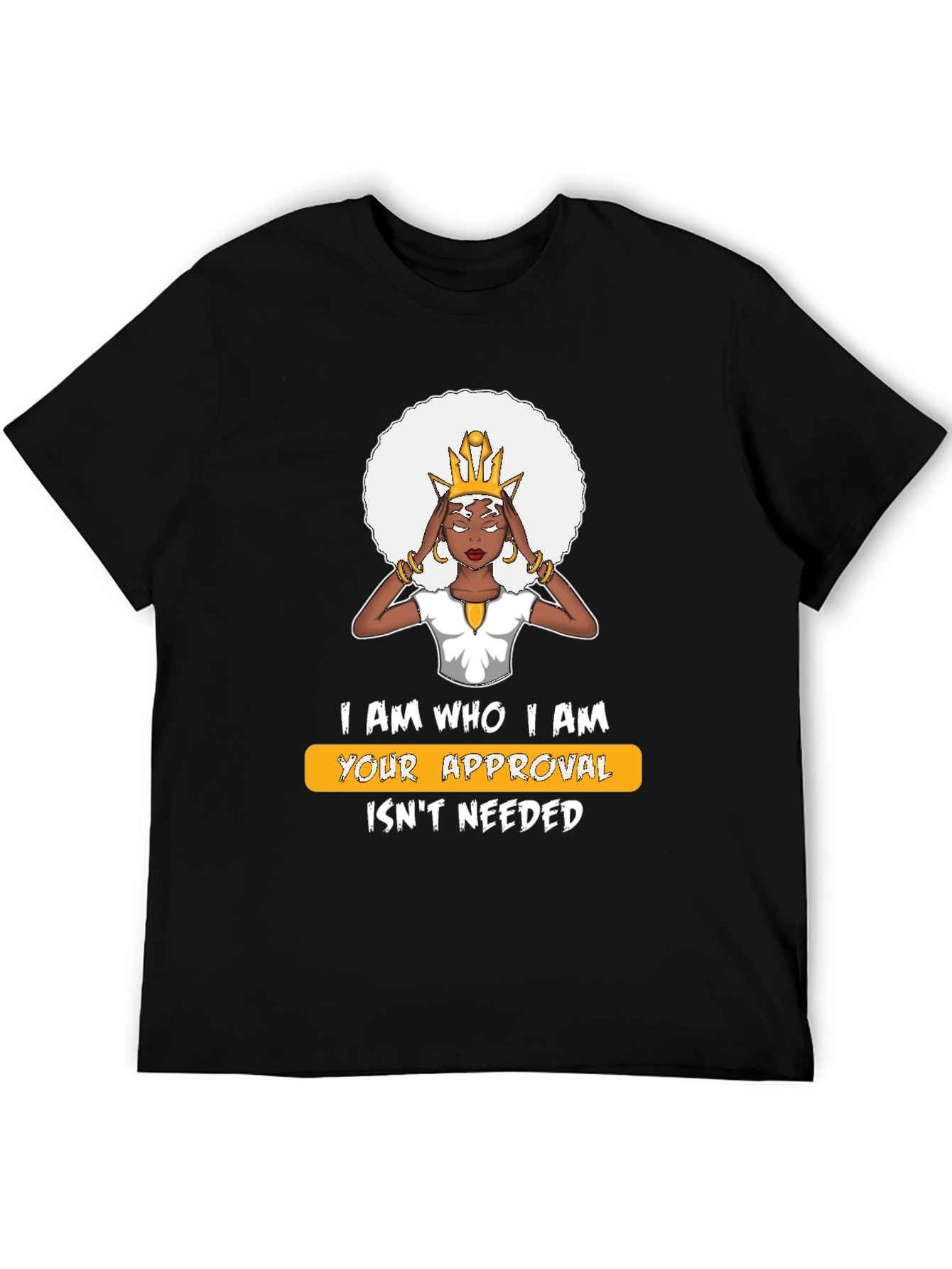 Black Empowered Woman Graphic T-Shirt view 5