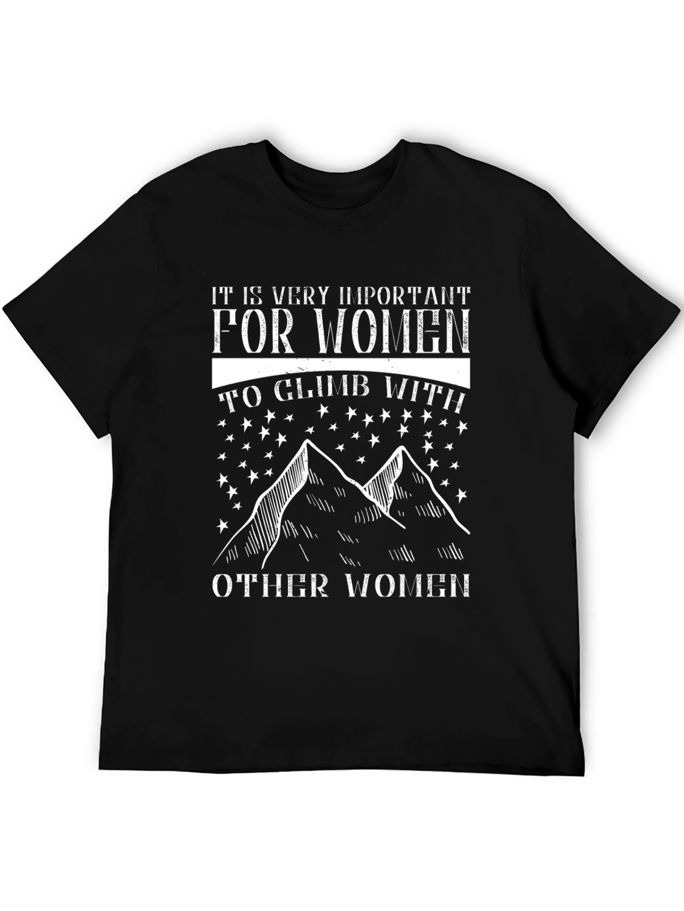 Black Women's Climbing T-Shirt - Motivational Design view 5