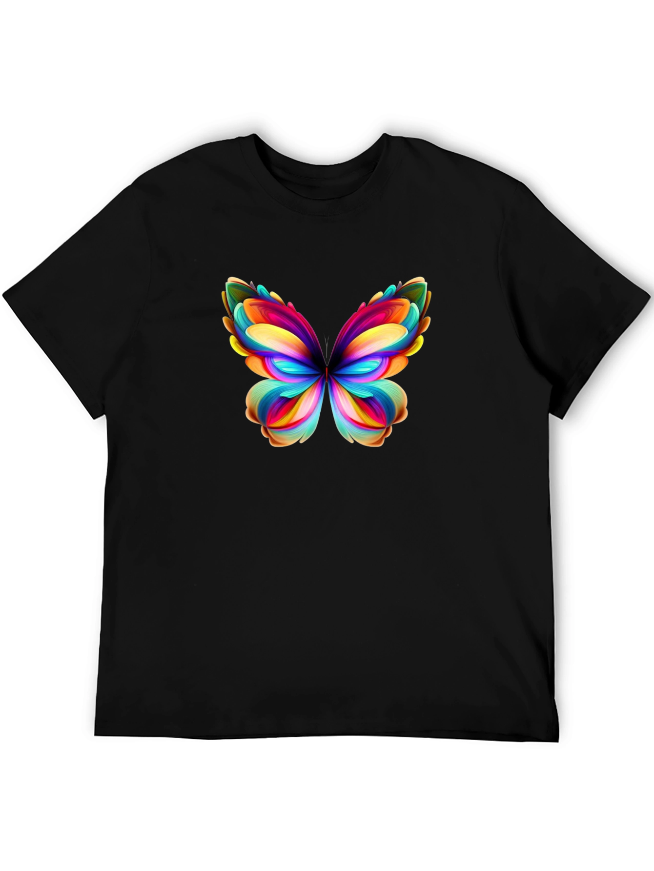 Black Butterfly Graphic Tee - Vibrant Colors view 5