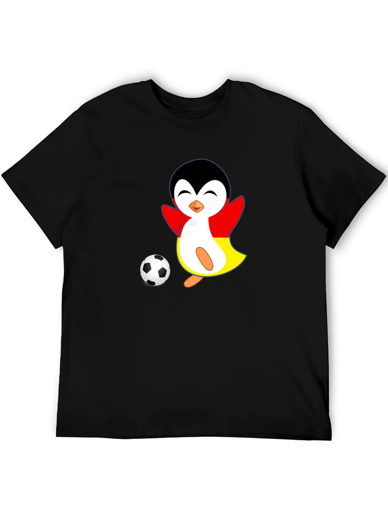 Soccer Penguin Graphic Tee - Black - 5