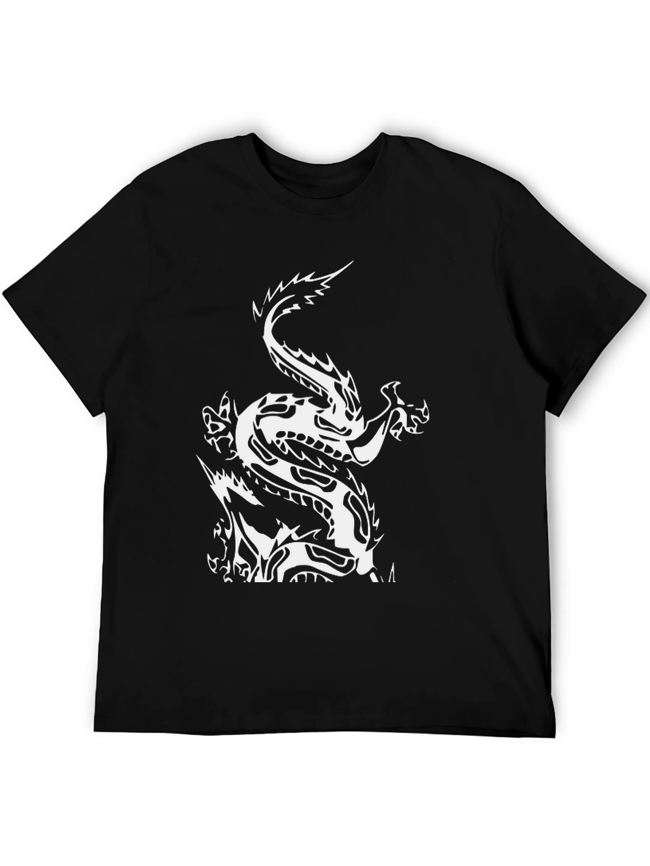 Black Dragon Graphic Tee - Men's Black T-Shirt view 5