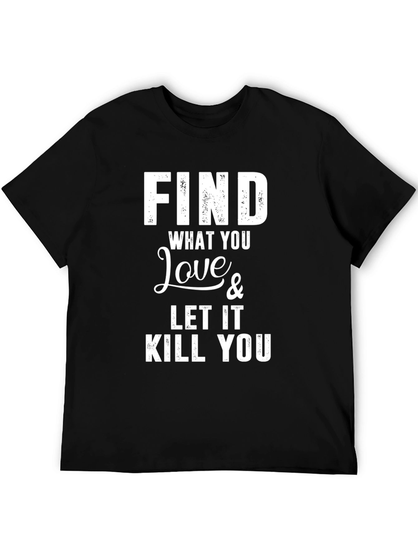 Black Find What You Love Graphic Tee - Black view 5