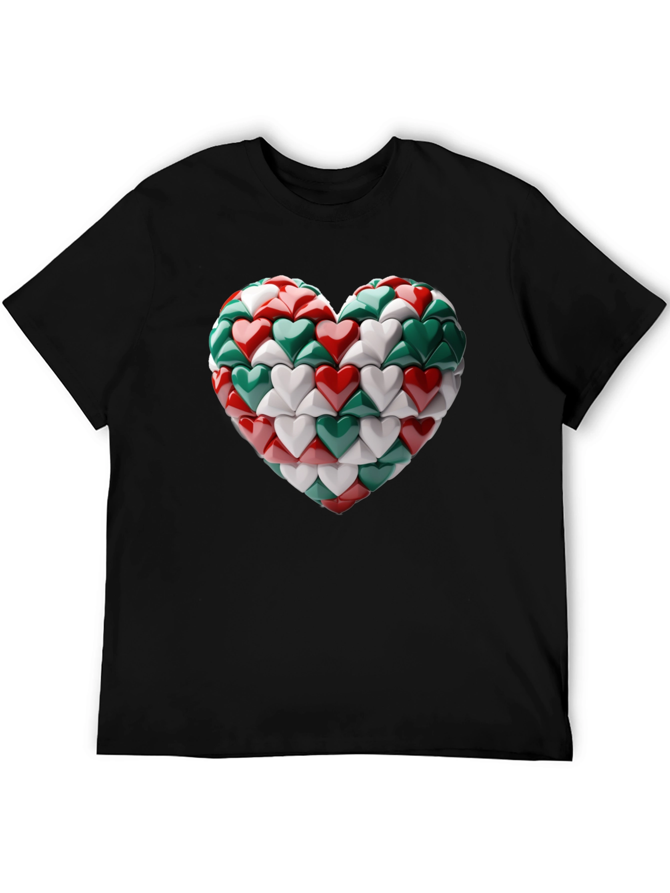 Black Heart of Hearts Graphic Tee view 5