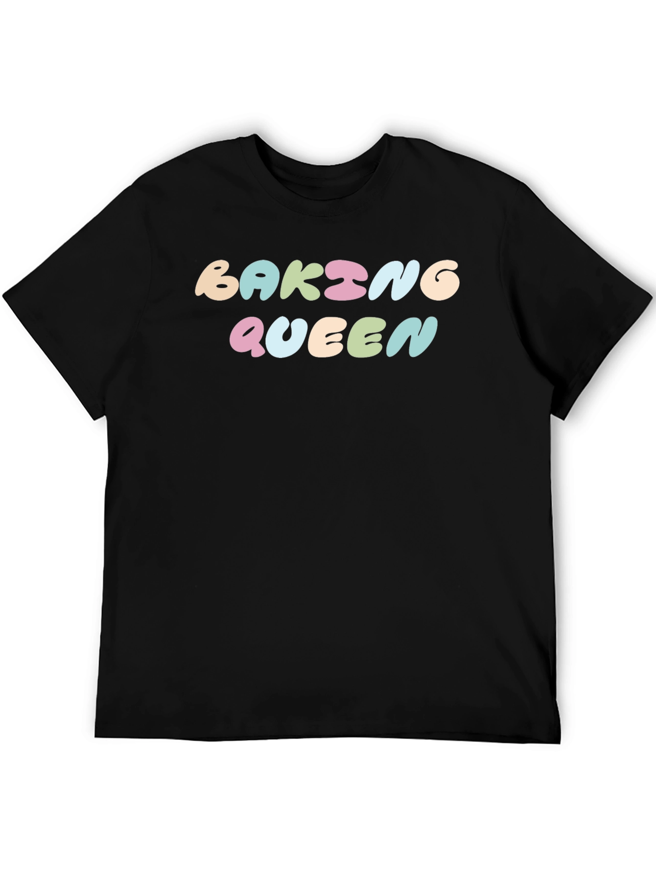 Black Baking Queen Black T-Shirt view 5
