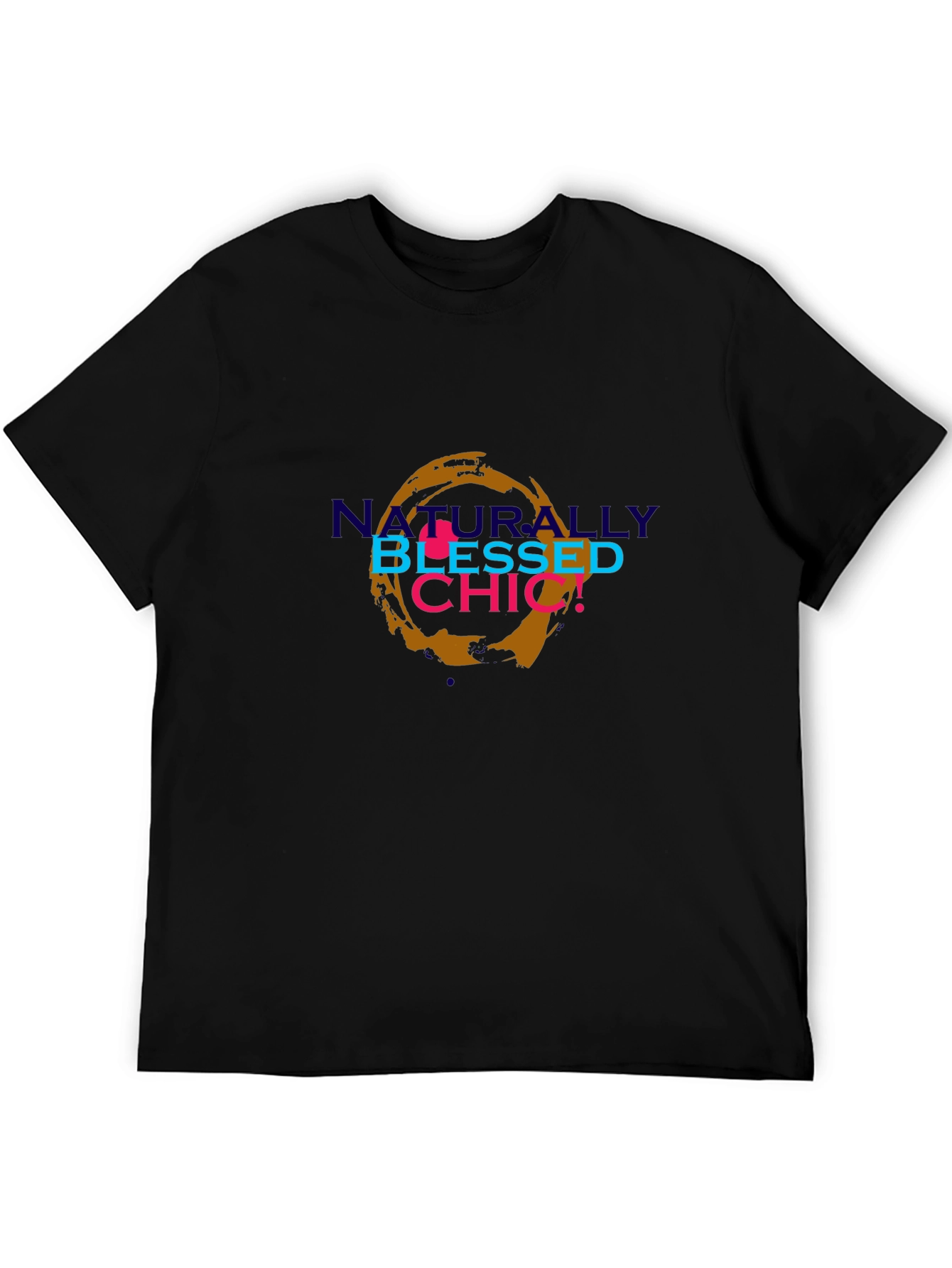 Black Naturally Blessed Chic Graphic T-Shirt view 5