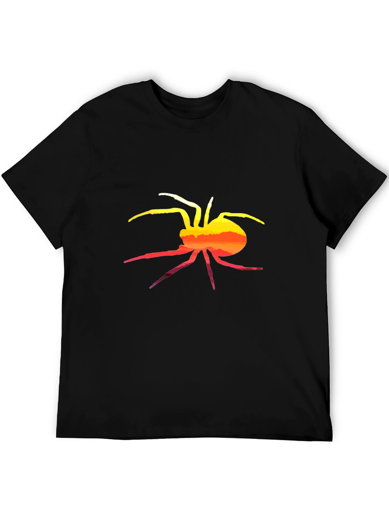 Black Sunset Spider Graphic Tee - Black view 5
