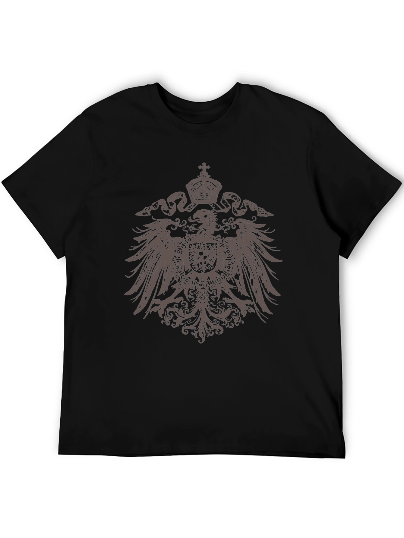 Black Black Eagle Crest Graphic T-Shirt view 5