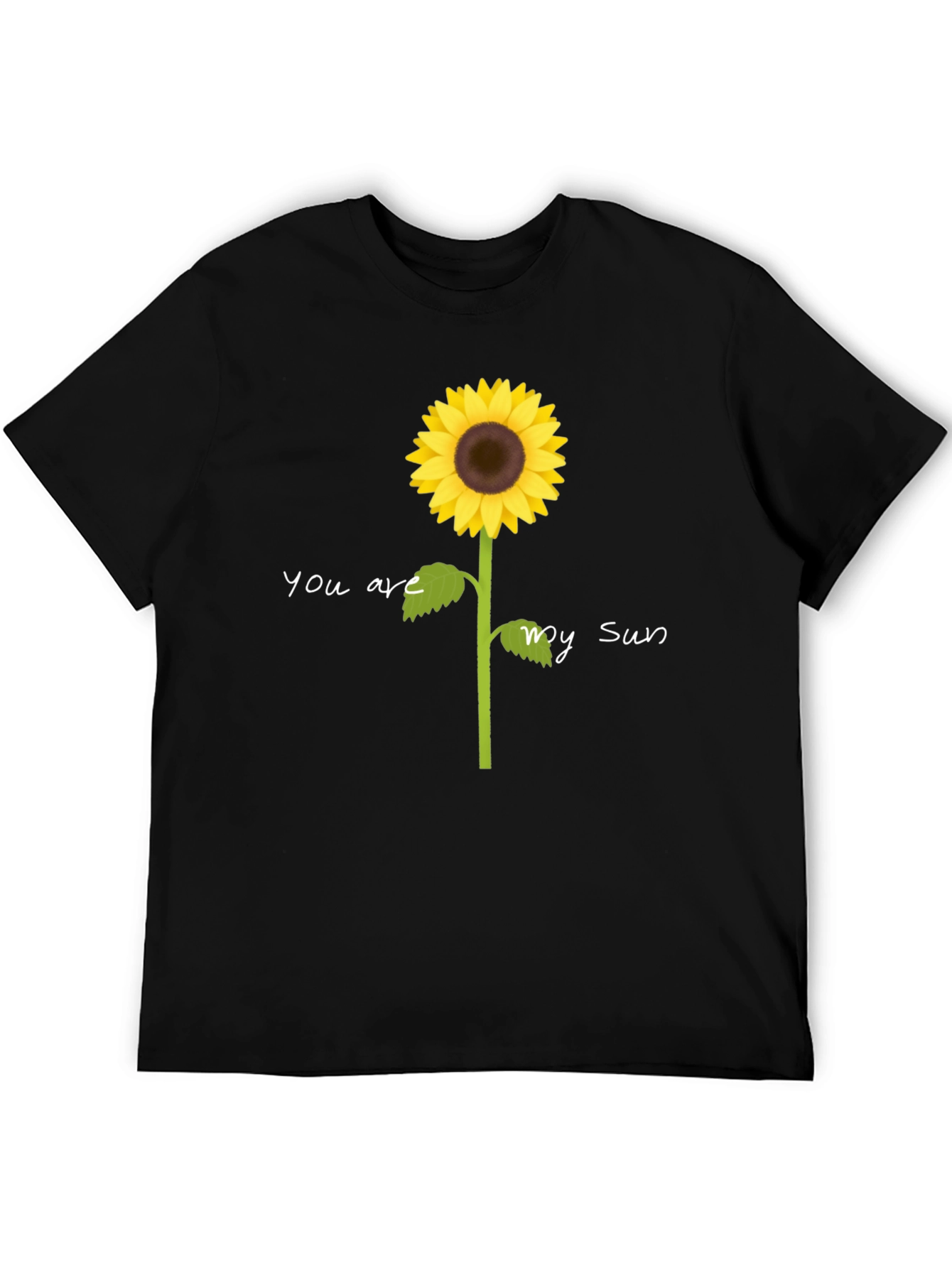 Black You Are My Sun Sunflower Graphic Tee view 5