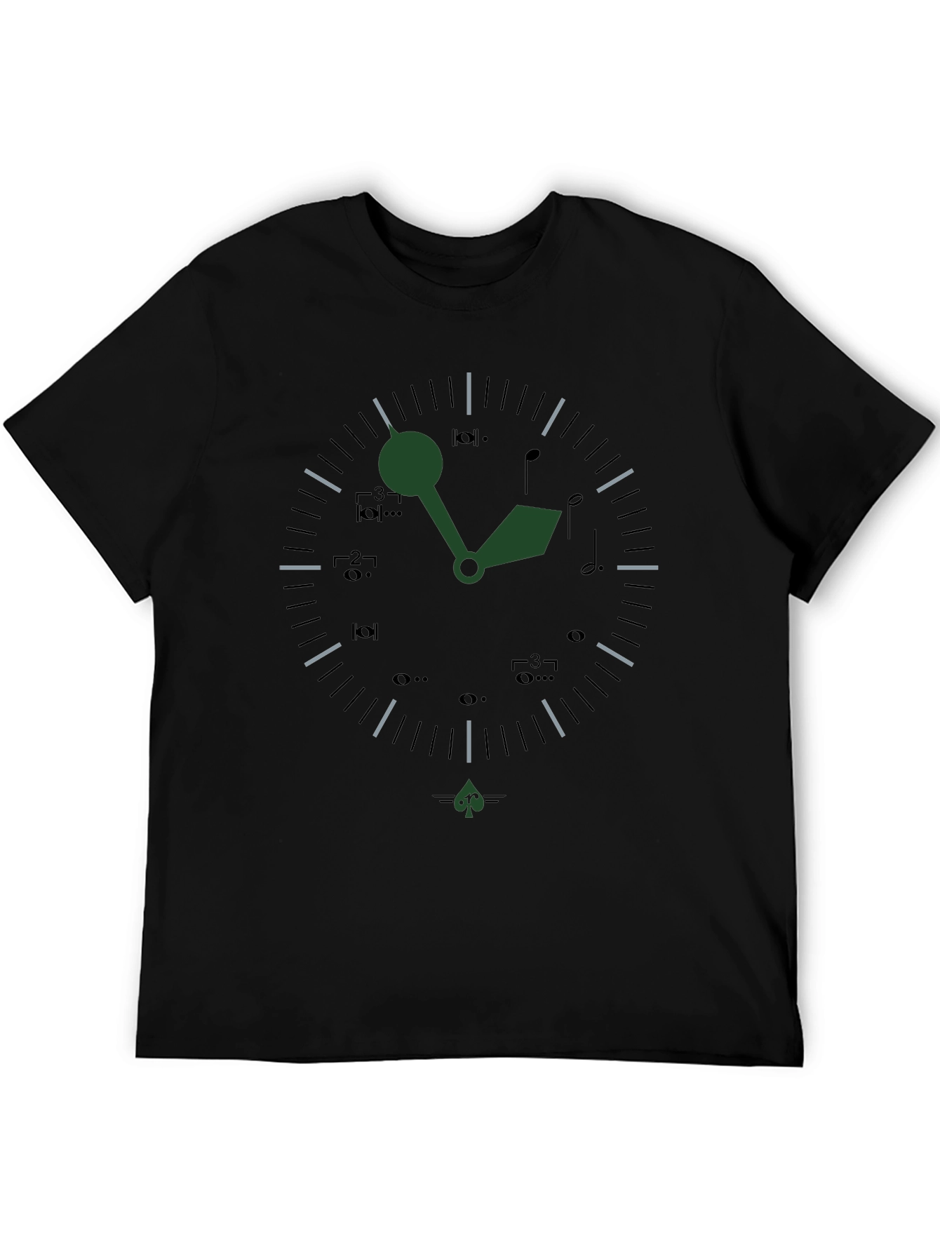Black Musical Time T-Shirt - Stylish and Unique Design view 5