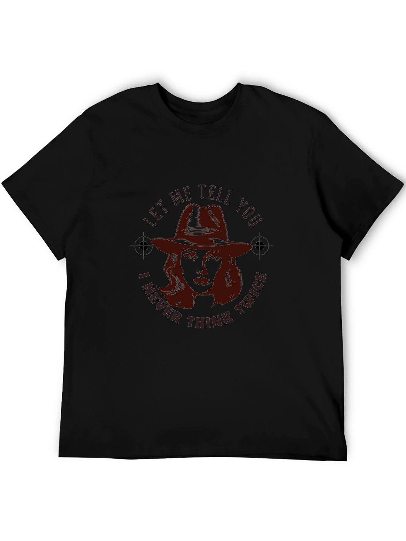 Black Noir Detective T-Shirt - Never Think Twice view 5
