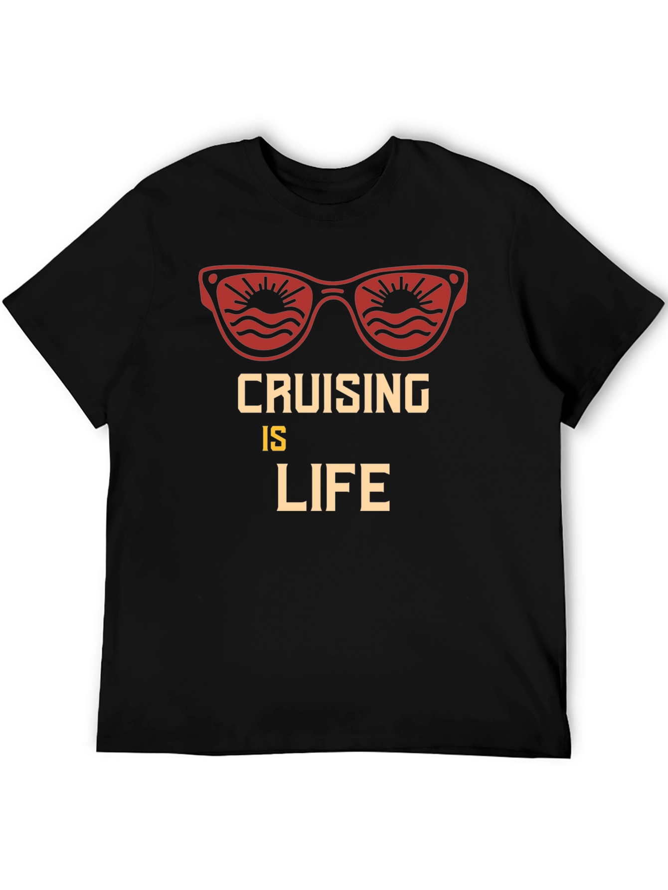 Black Cruising Is Life Graphic Tee view 5
