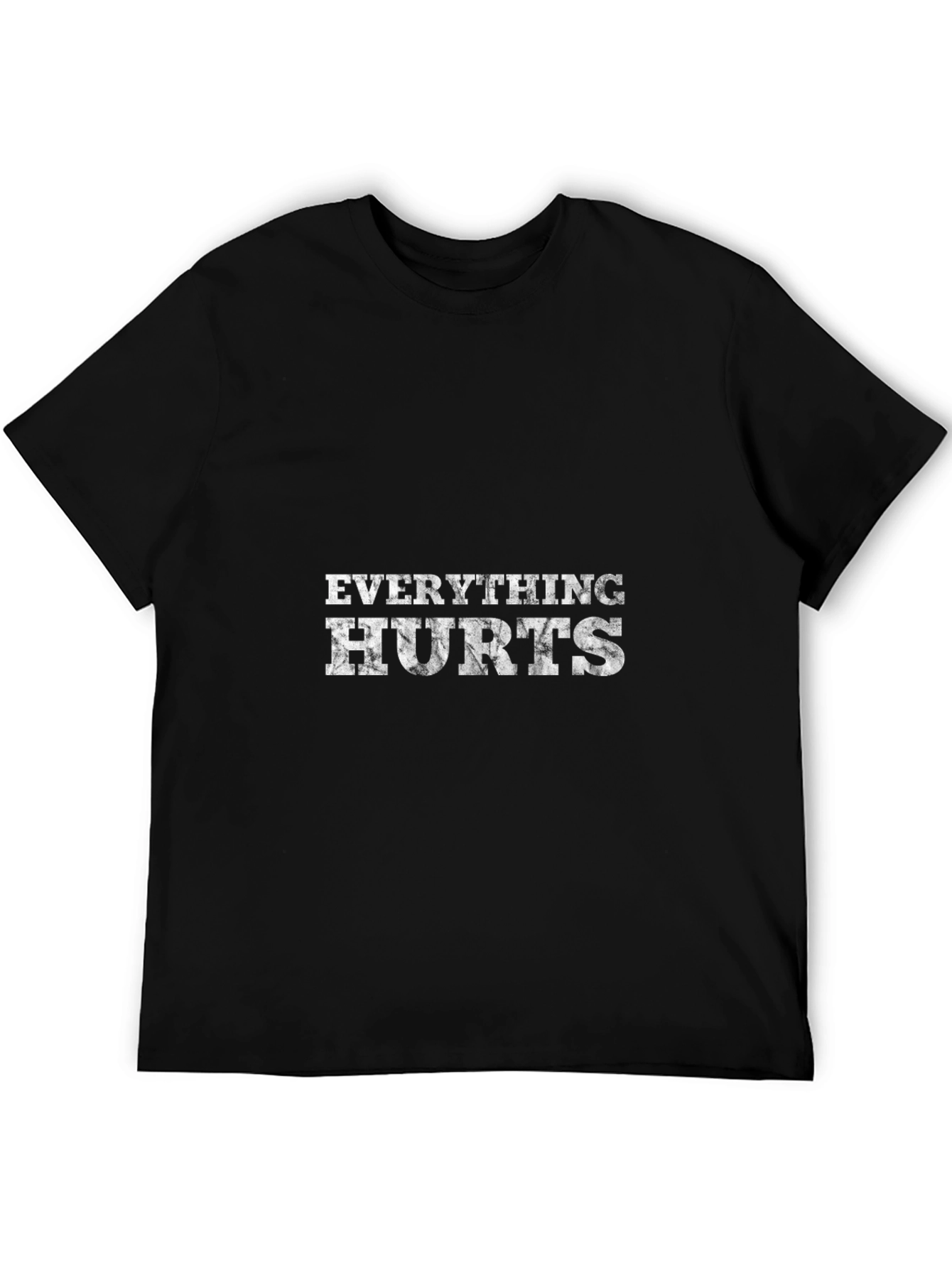 Black Everything Hurts Graphic T-Shirt view 5