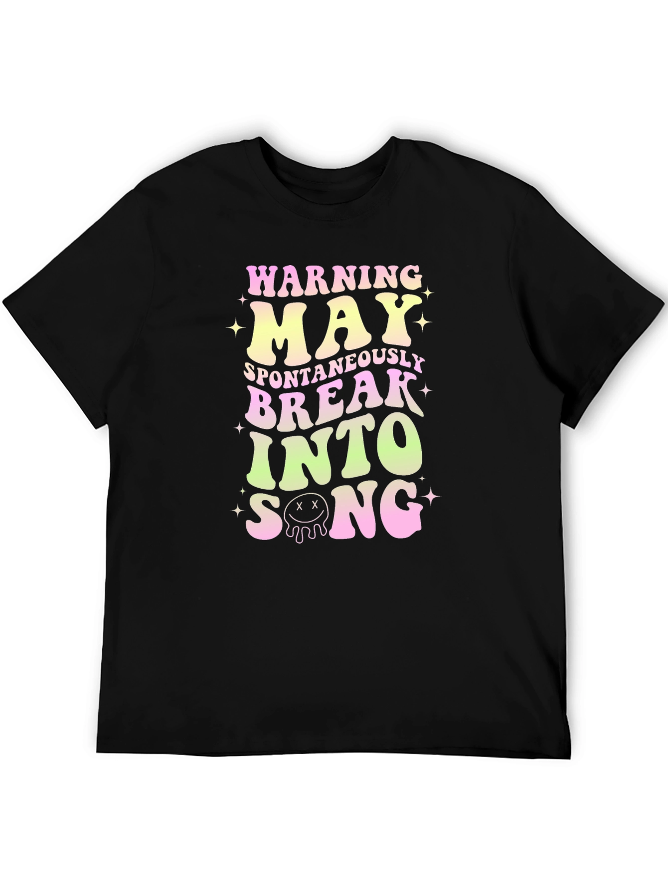 Black Warning May Spontaneously Break Into Song T-Shirt view 5