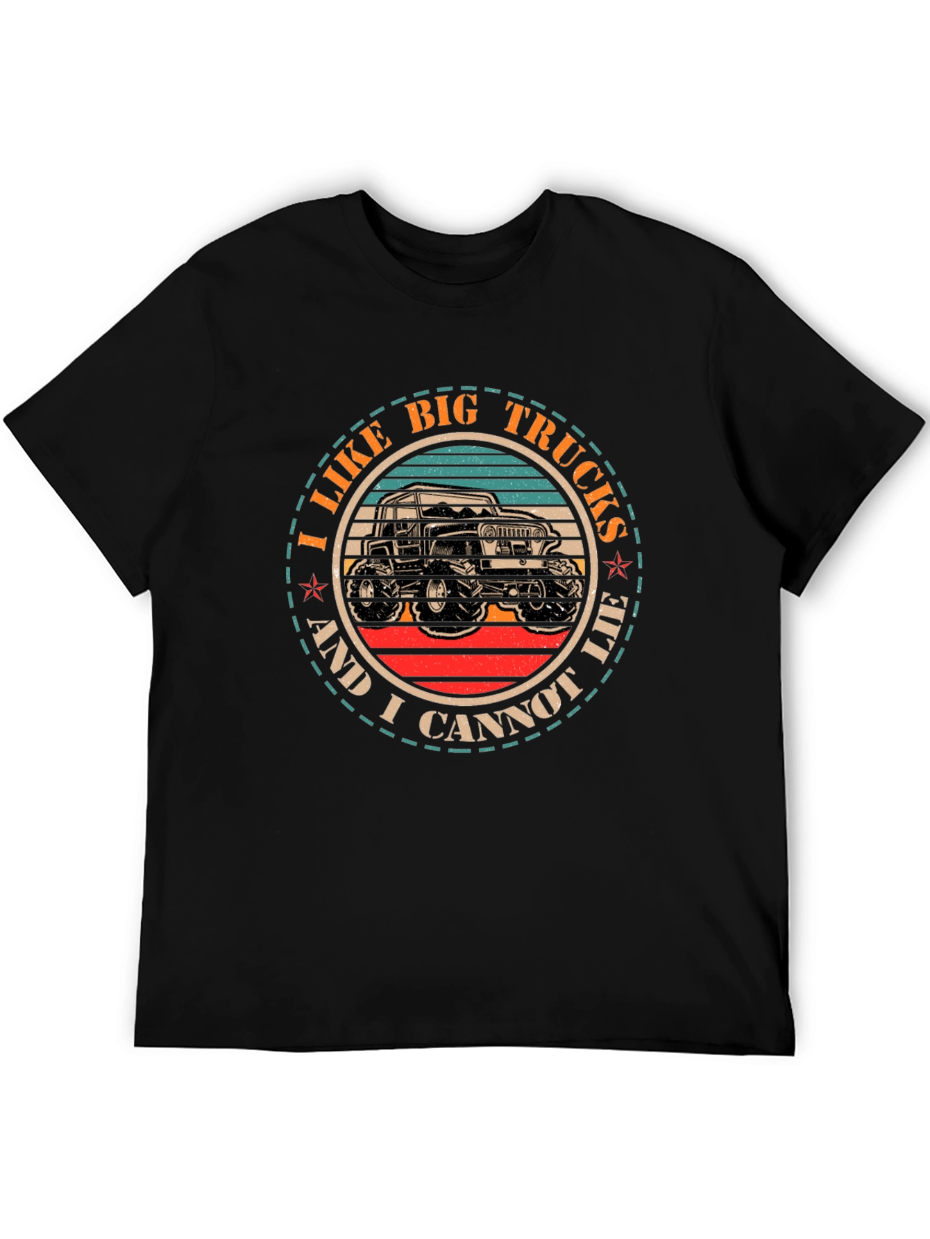 Black I Like Big Trucks T-Shirt view 5